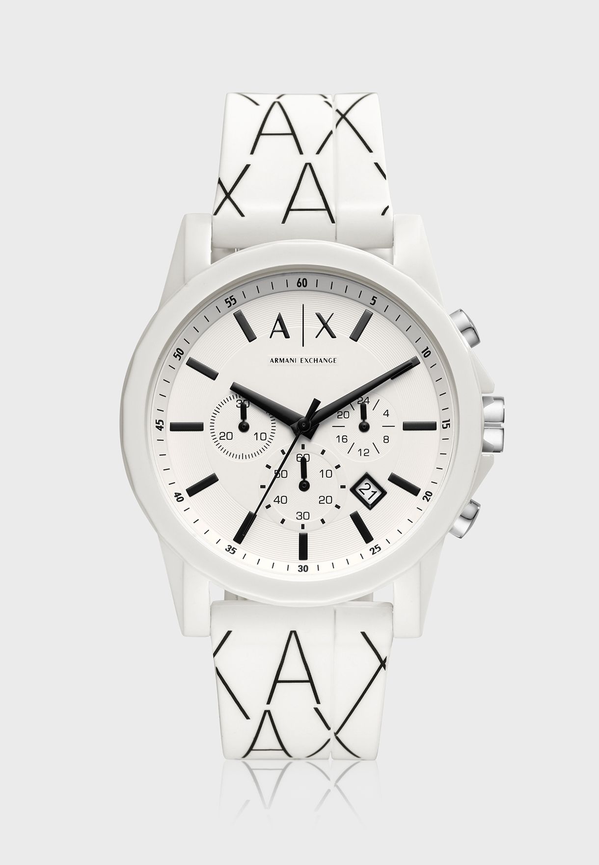 Buy Armani Exchange monochrome AX1340 Chronograph Silicone Watch for Men in  Muscat, Salalah