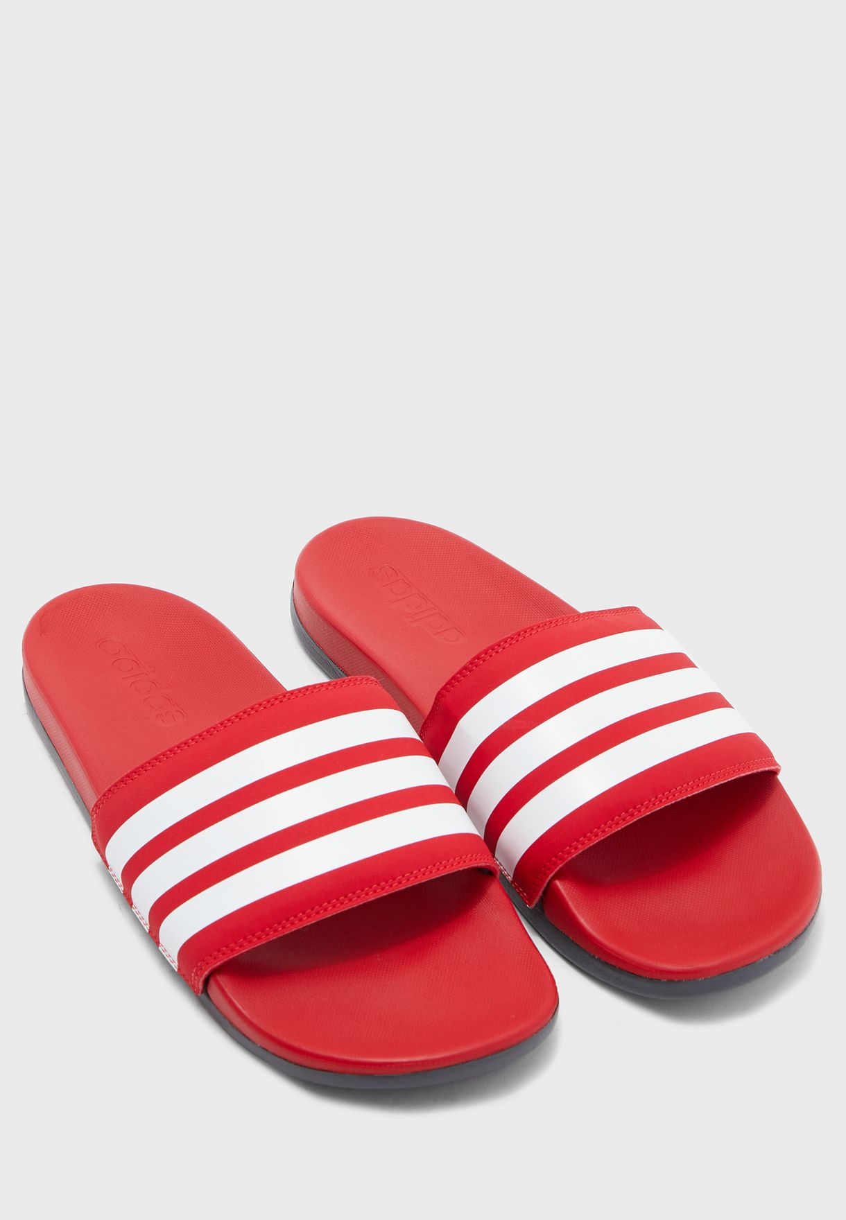 adidas adilette comfort slides red
