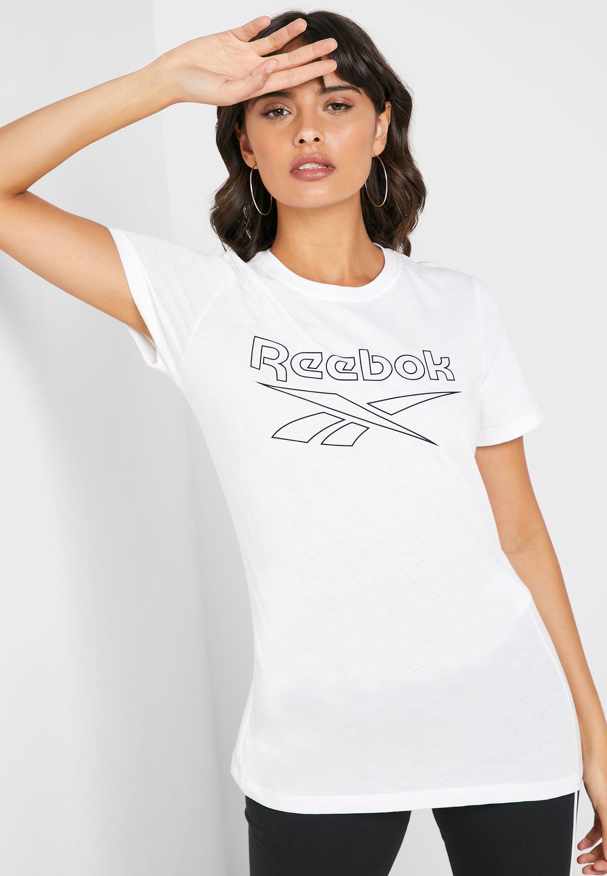 reebok white t shirts