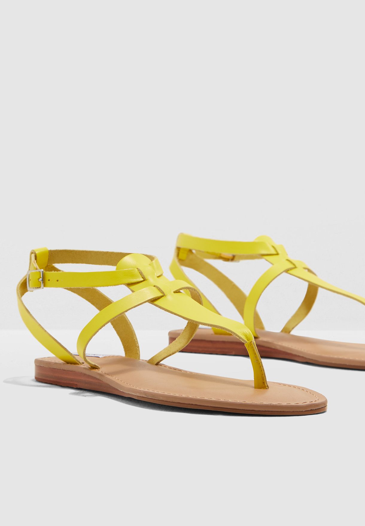 steve madden yellow sandals