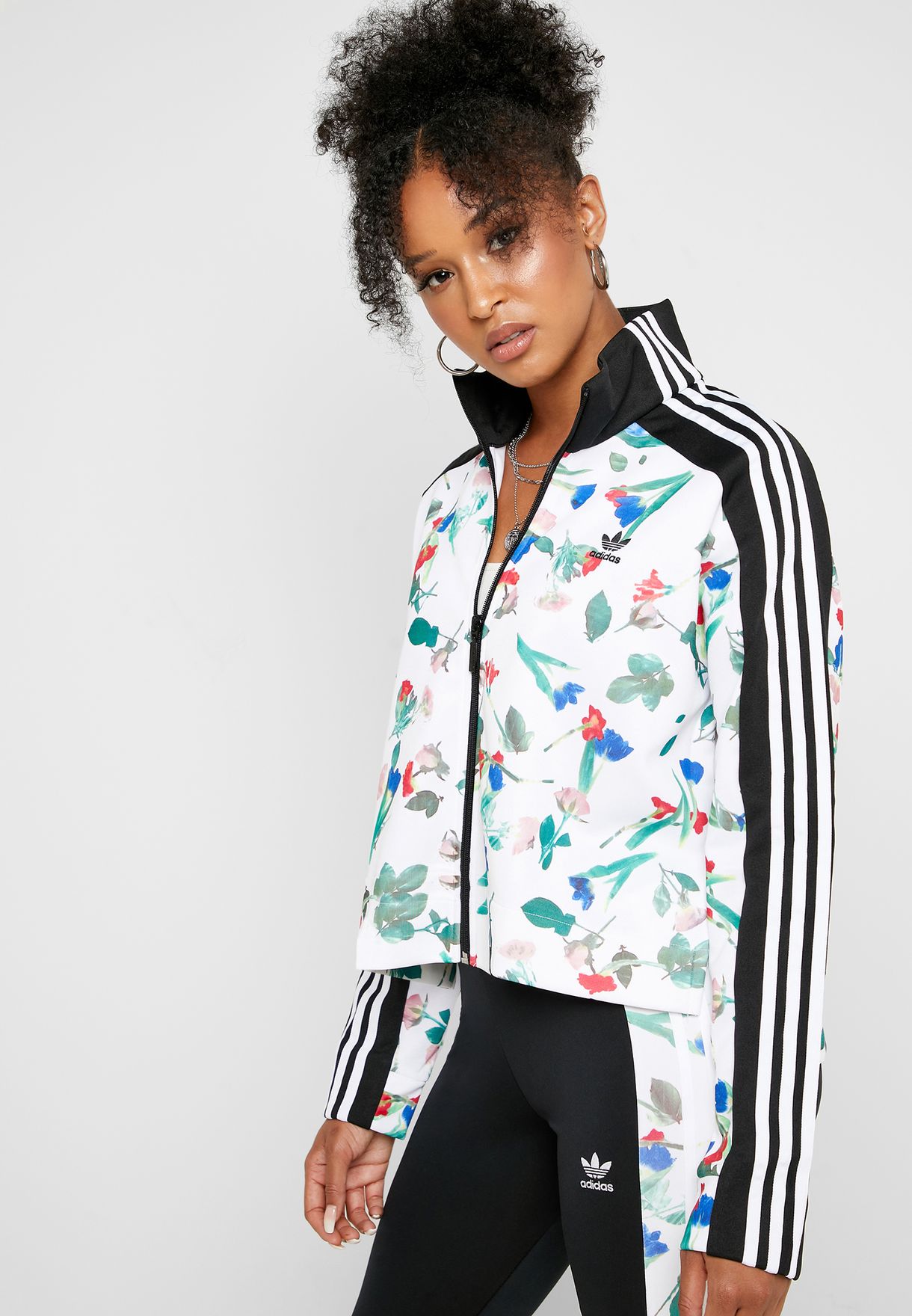 Buy adidas floral jacket women's> OFF-52%