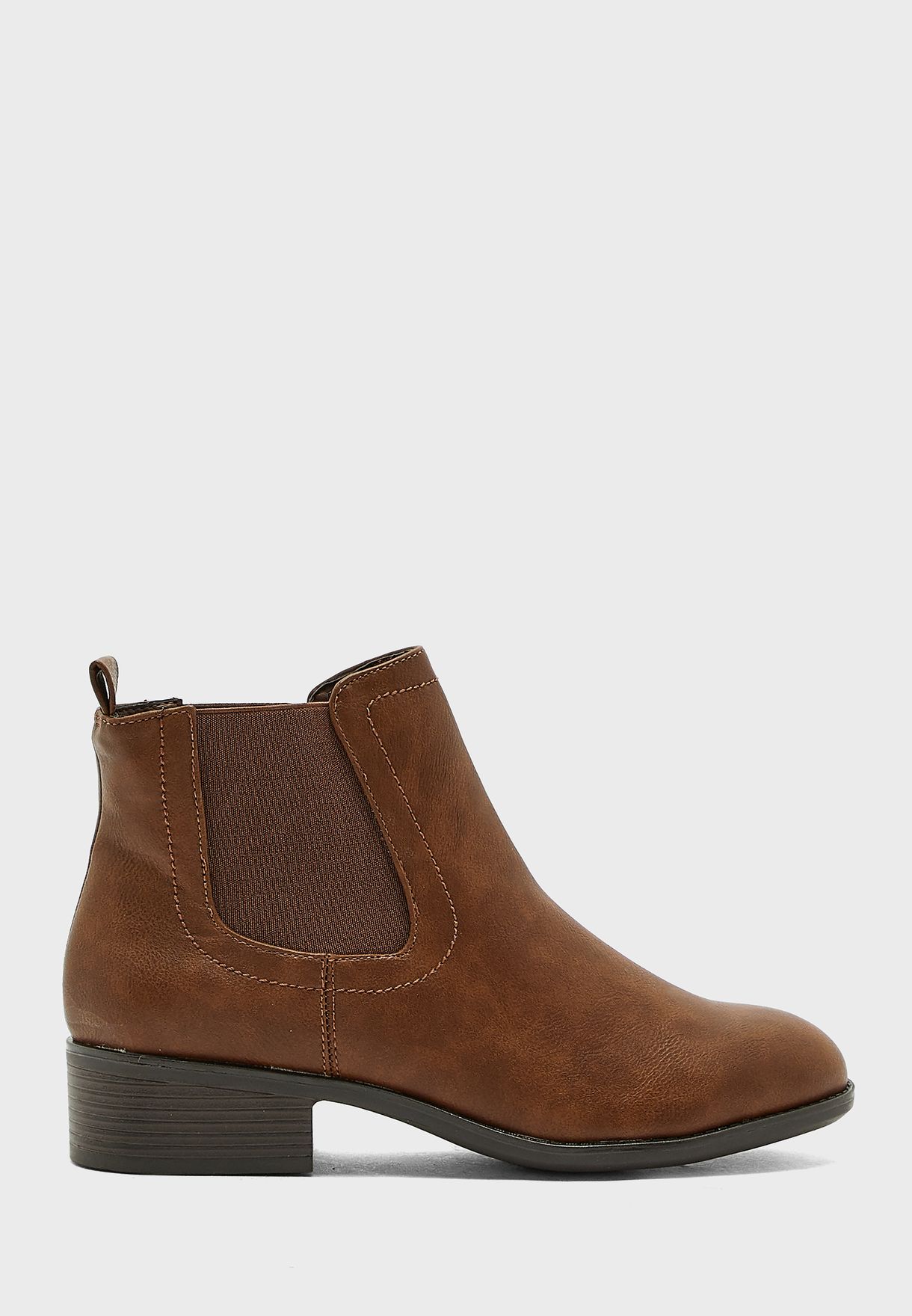 dorothy perkins brown chelsea boots