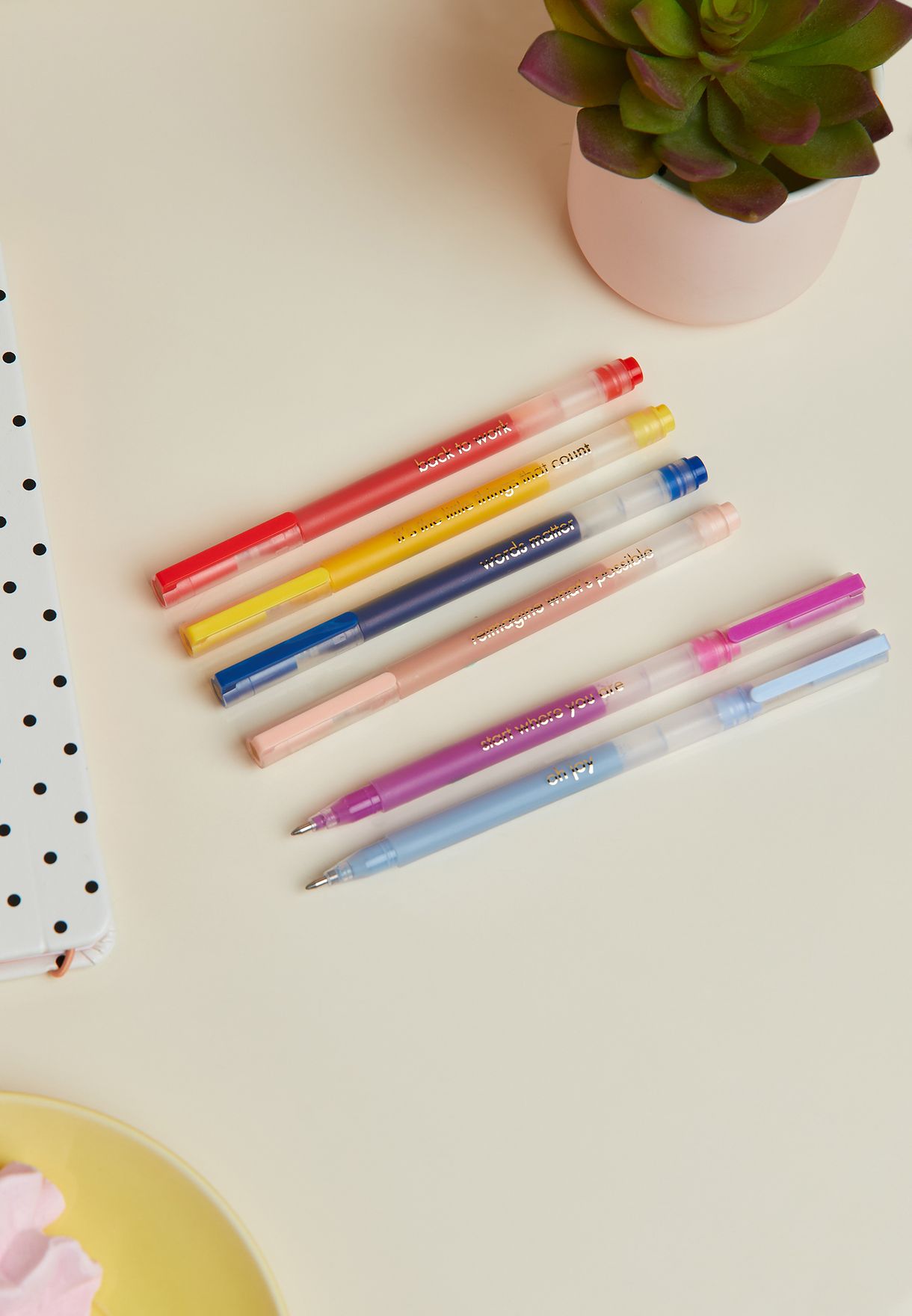 Candy Stripe Gel Pen Set