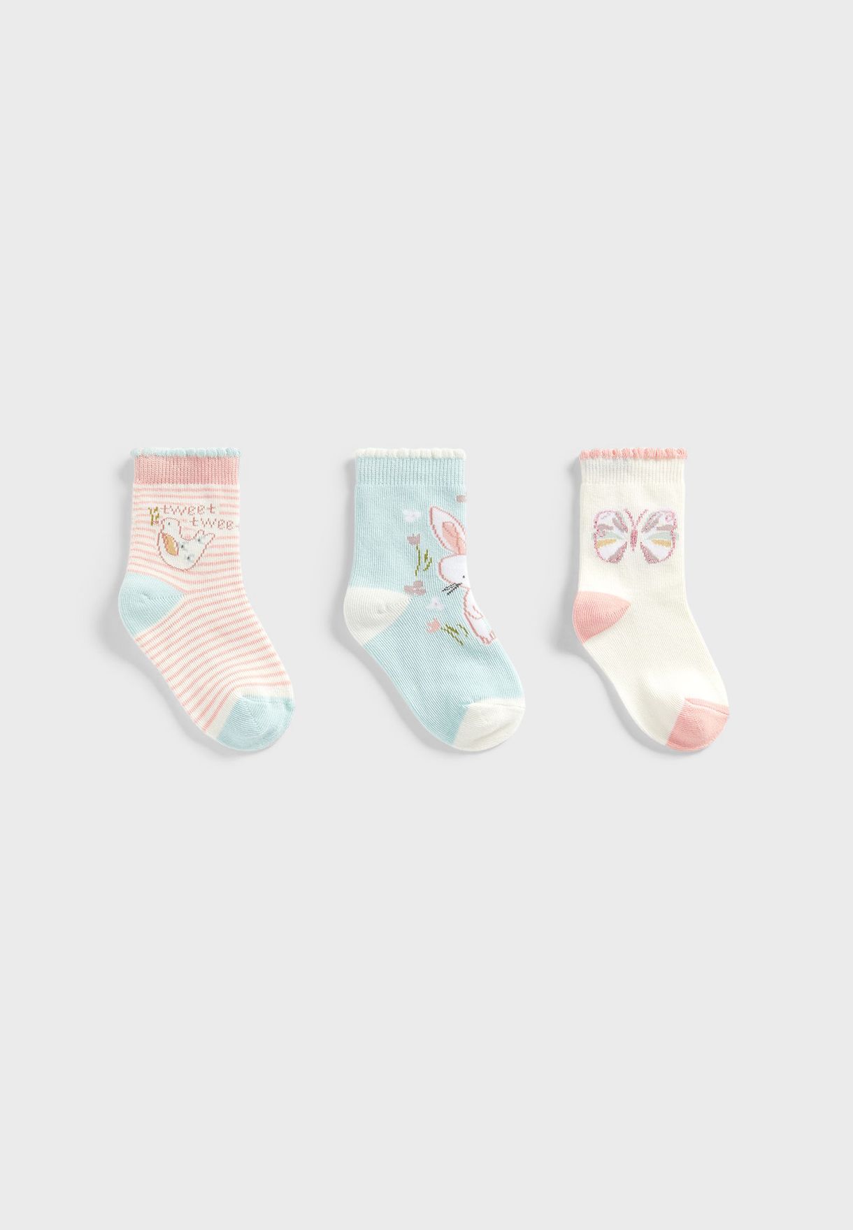 Infant 3 Pack Assorted Socks