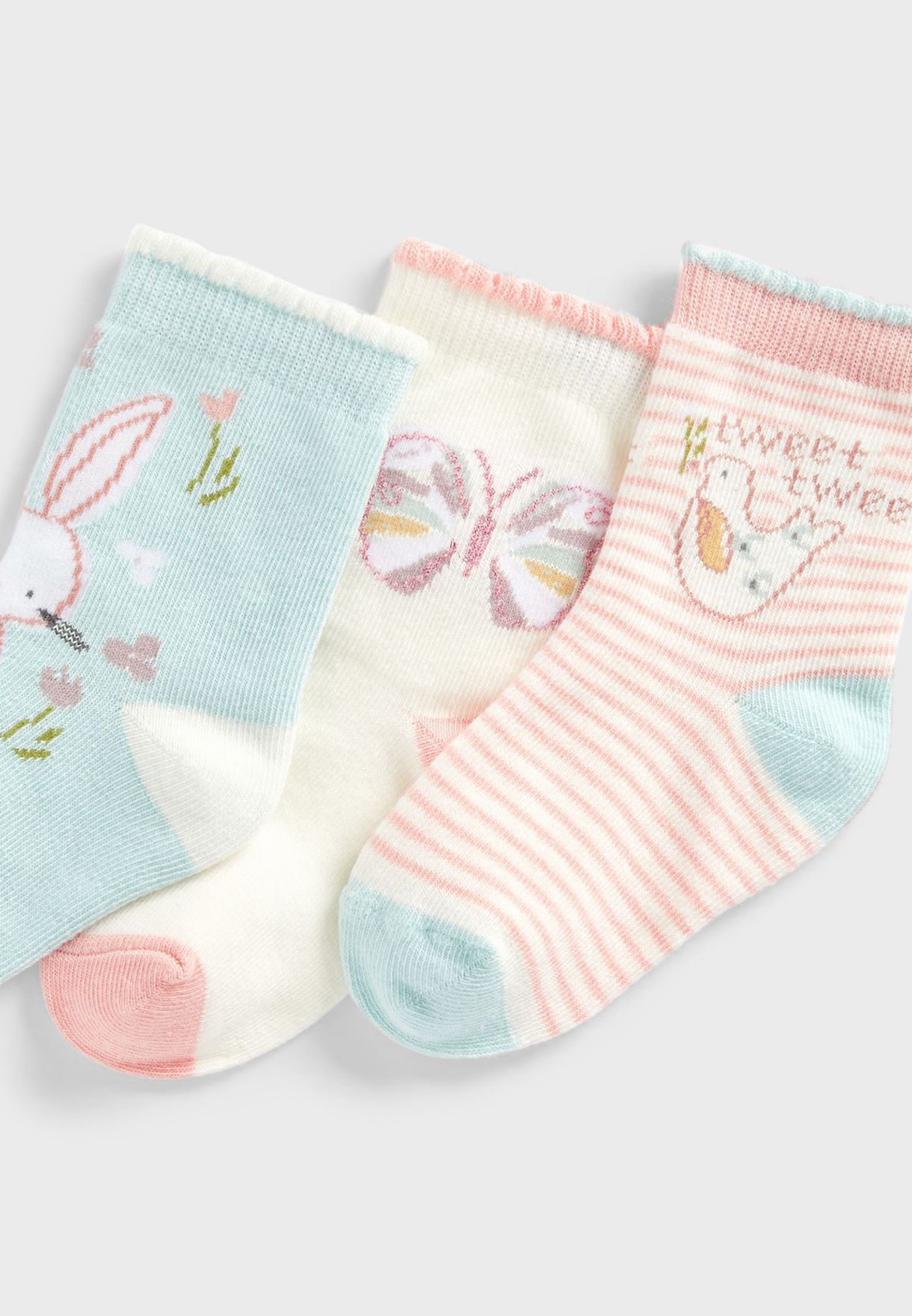 Infant 3 Pack Assorted Socks
