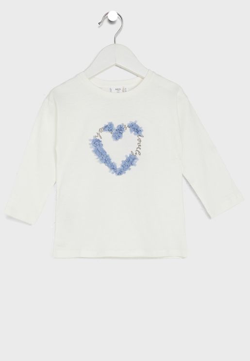 Infant Heart Detail T-Shirt