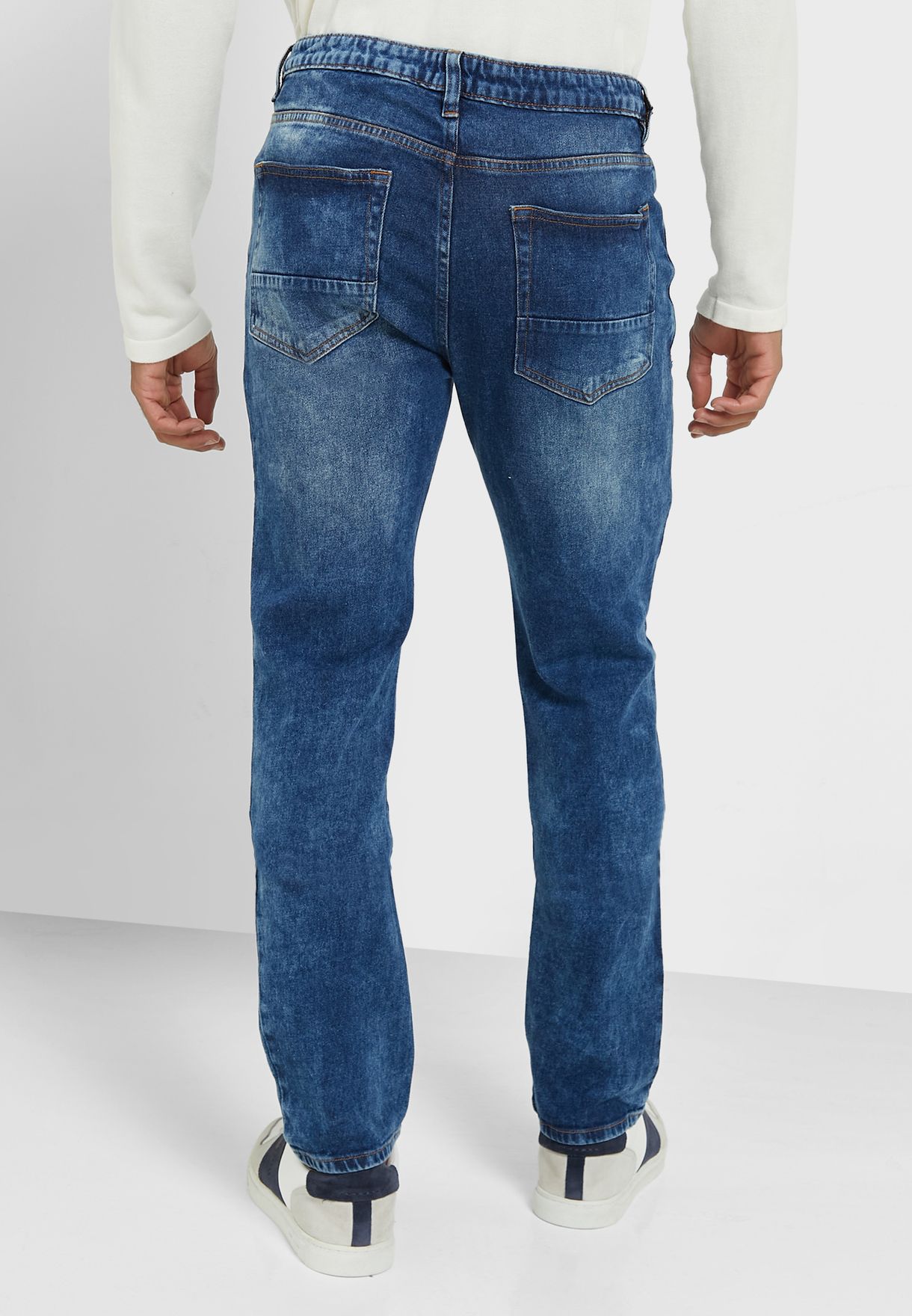 Slim Fit Distress Jean
