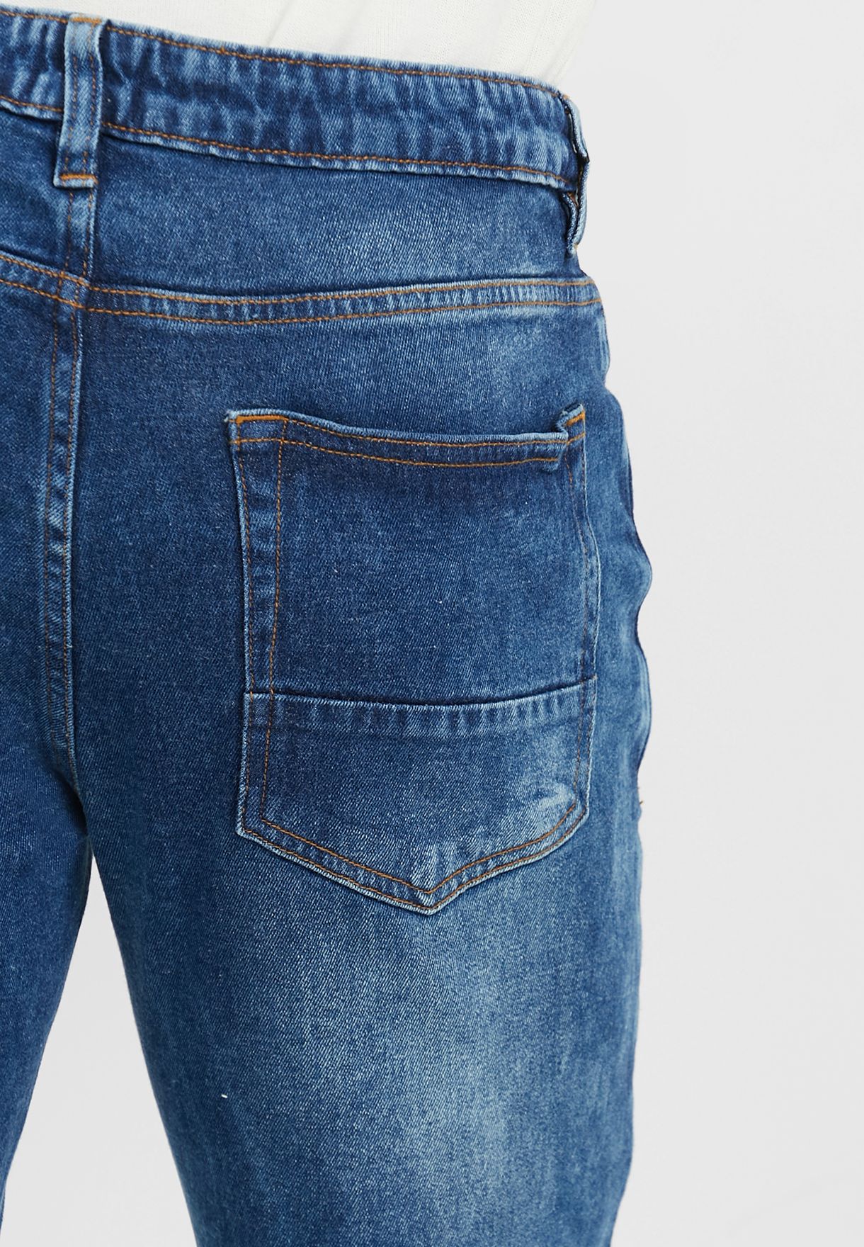 Slim Fit Distress Jean