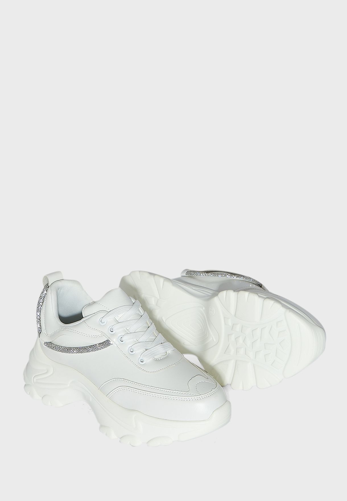 Diamante Piping Chunky Sneaker