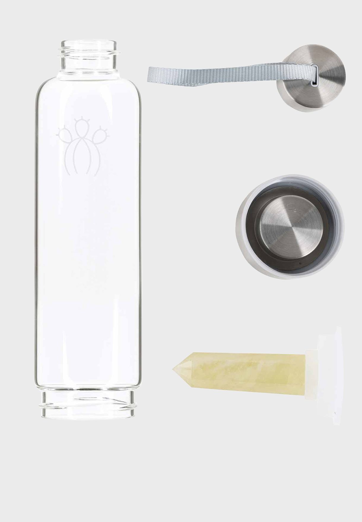 Citrine Interchangeable Crystal Water Bottle