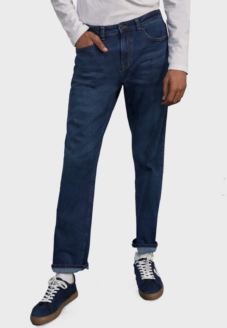 Stuepige Falde tilbage obligat Buy Springfield blue Mid Wash Slim Fit Jeans for Men in MENA, Worldwide