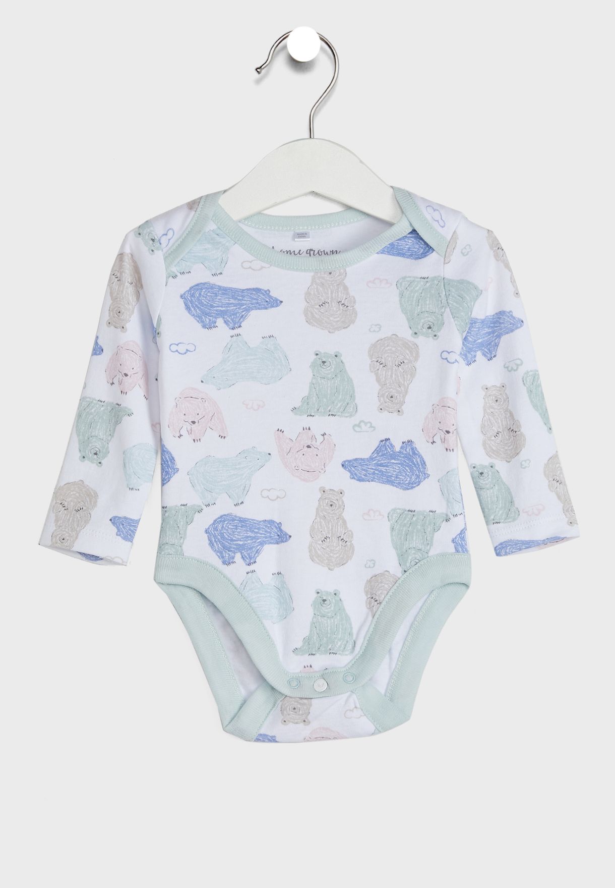 Infant Bear Print 3 Pack Body Suit