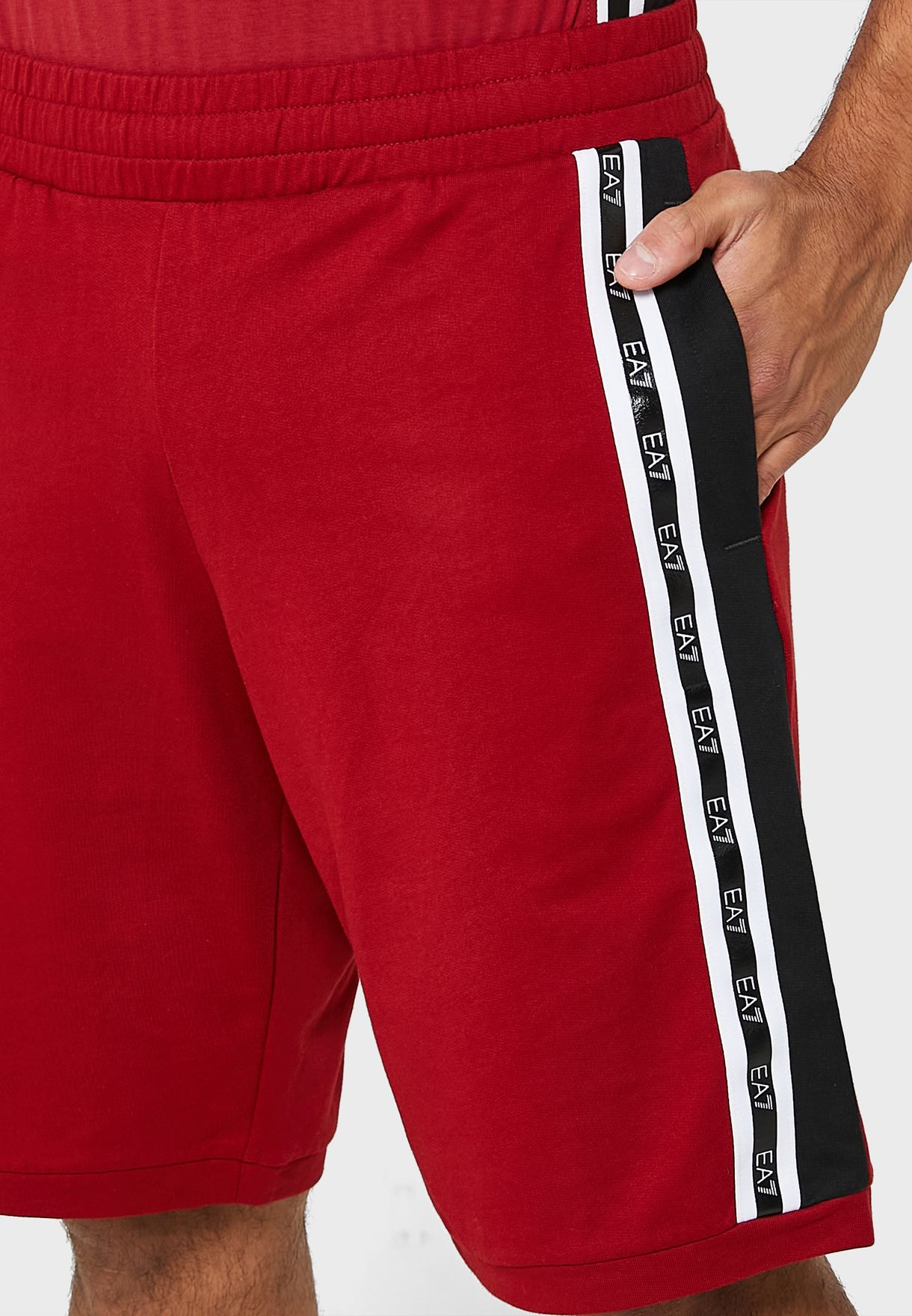 Buy Ea7 Emporio Armani red Casual Shorts for Men in Dubai, Abu Dhabi
