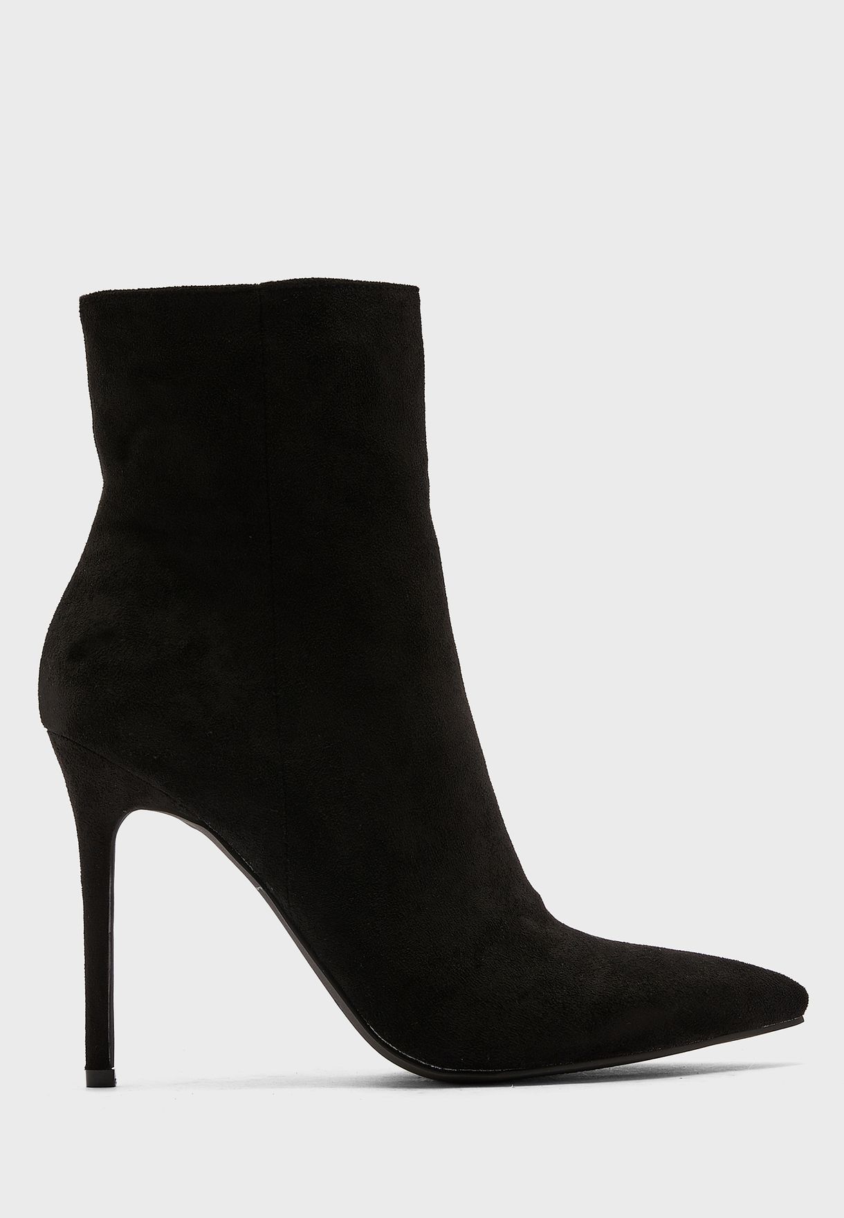 Faux Suede Pointed Stiletto Boot 