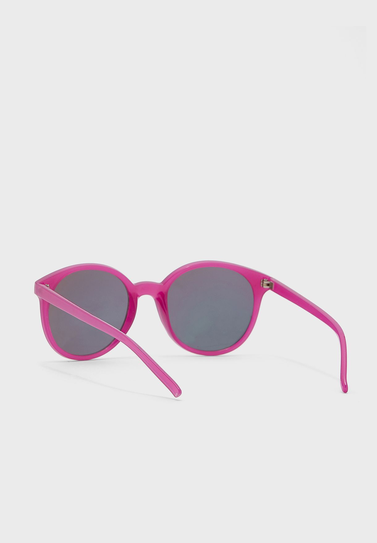 Rounded Wayfarer Coloured Frame Sunglasses