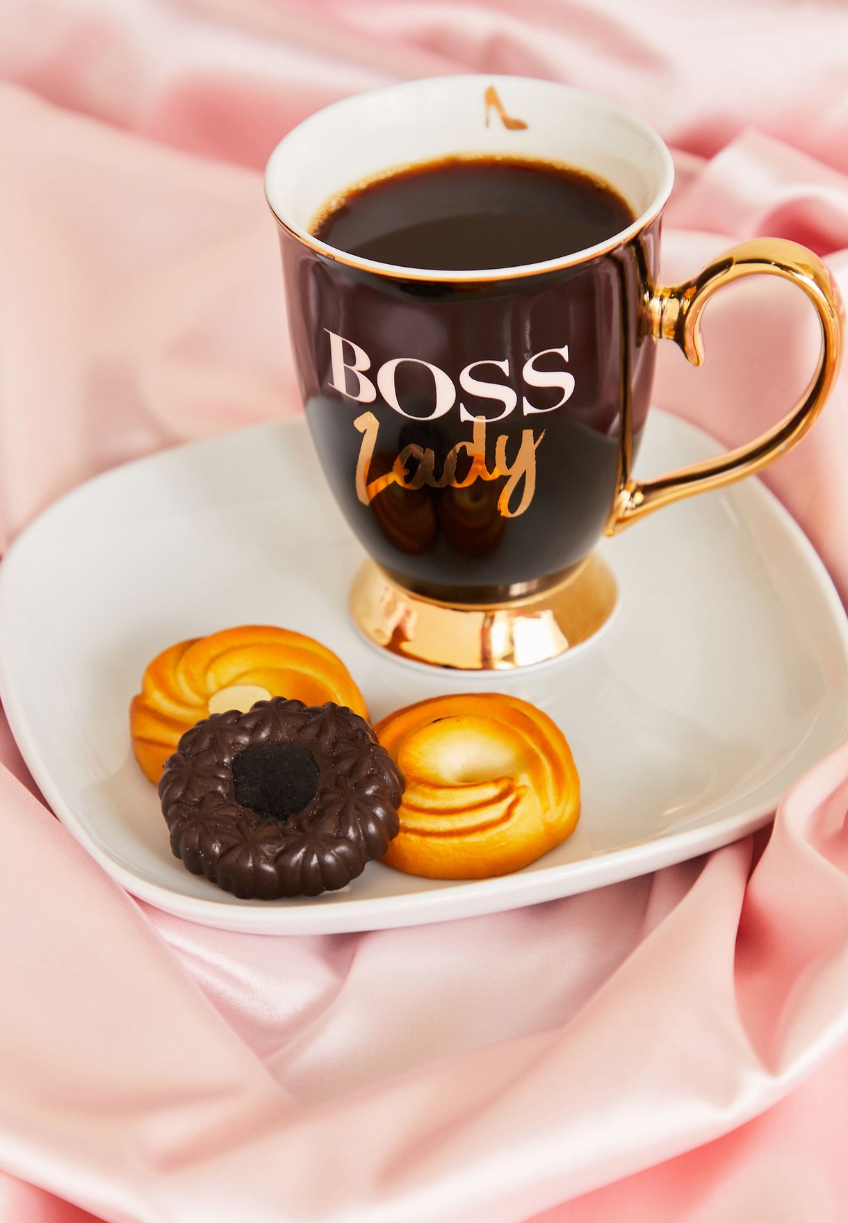 Boss Lady Mug 24ct Gold