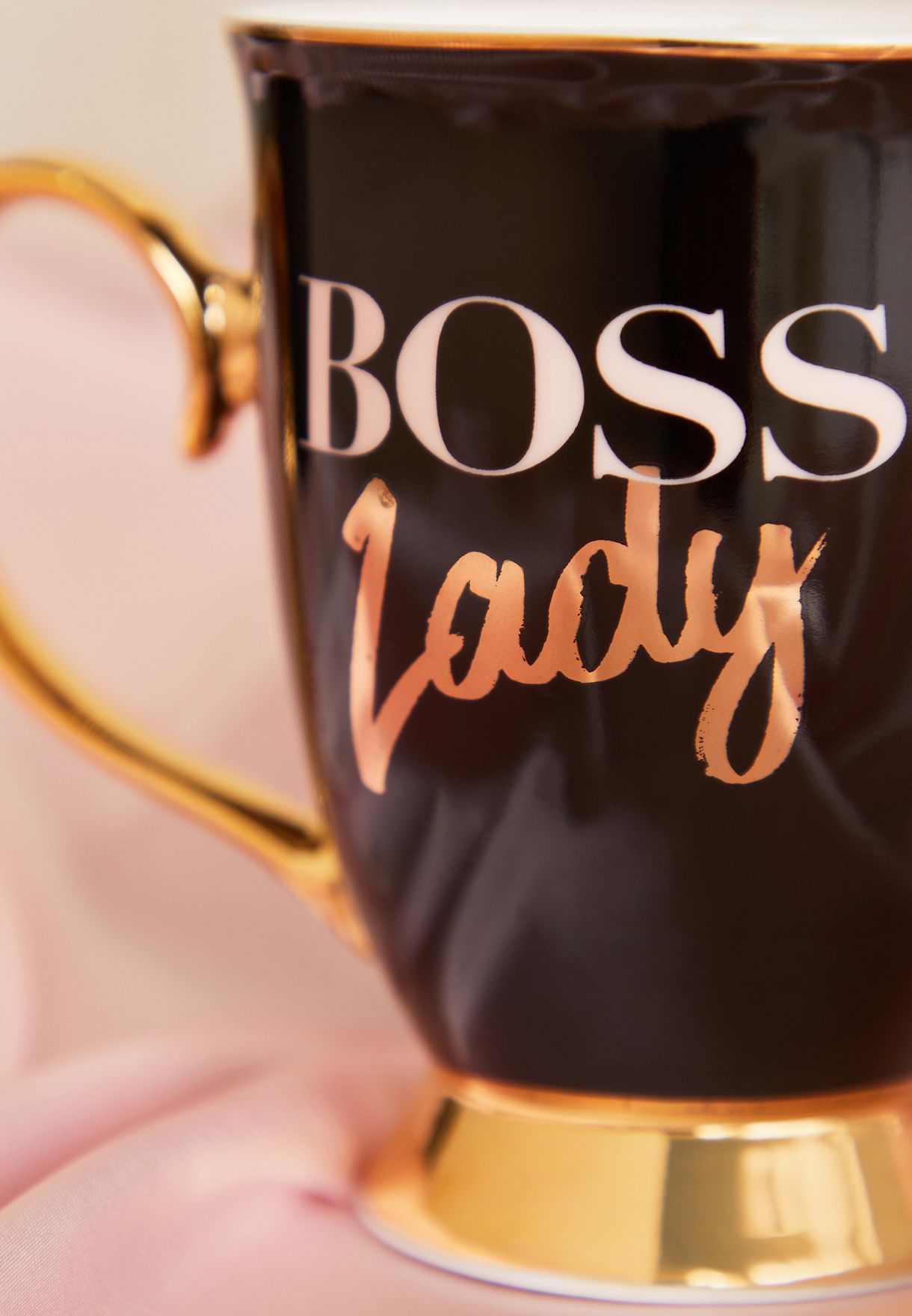 Boss Lady Mug 24ct Gold
