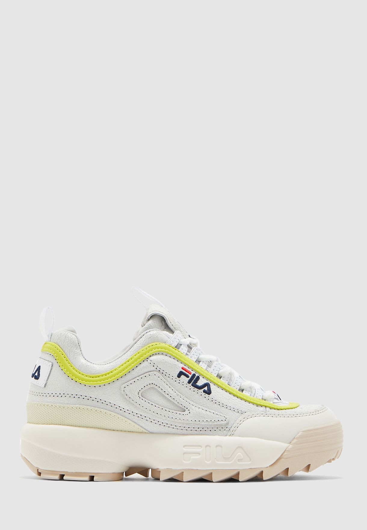 fila disruptor multicolor & white shoes