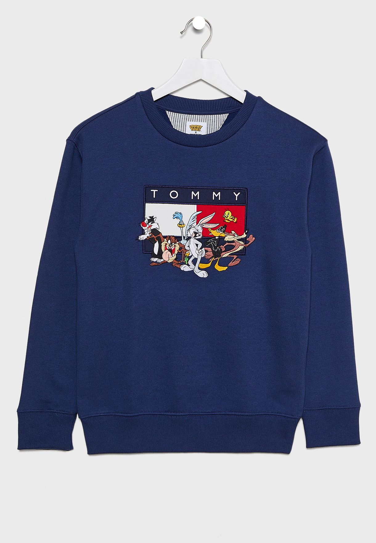 Buy Tommy Hilfiger navy Teen Looney Tunes Sweatshirt for Kids in MENA ...