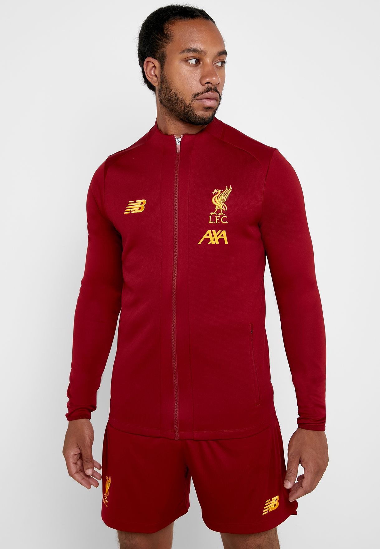 Buy New Balance red Liverpool FC Track Jacket for Men in Dubai, Abu Dhabi