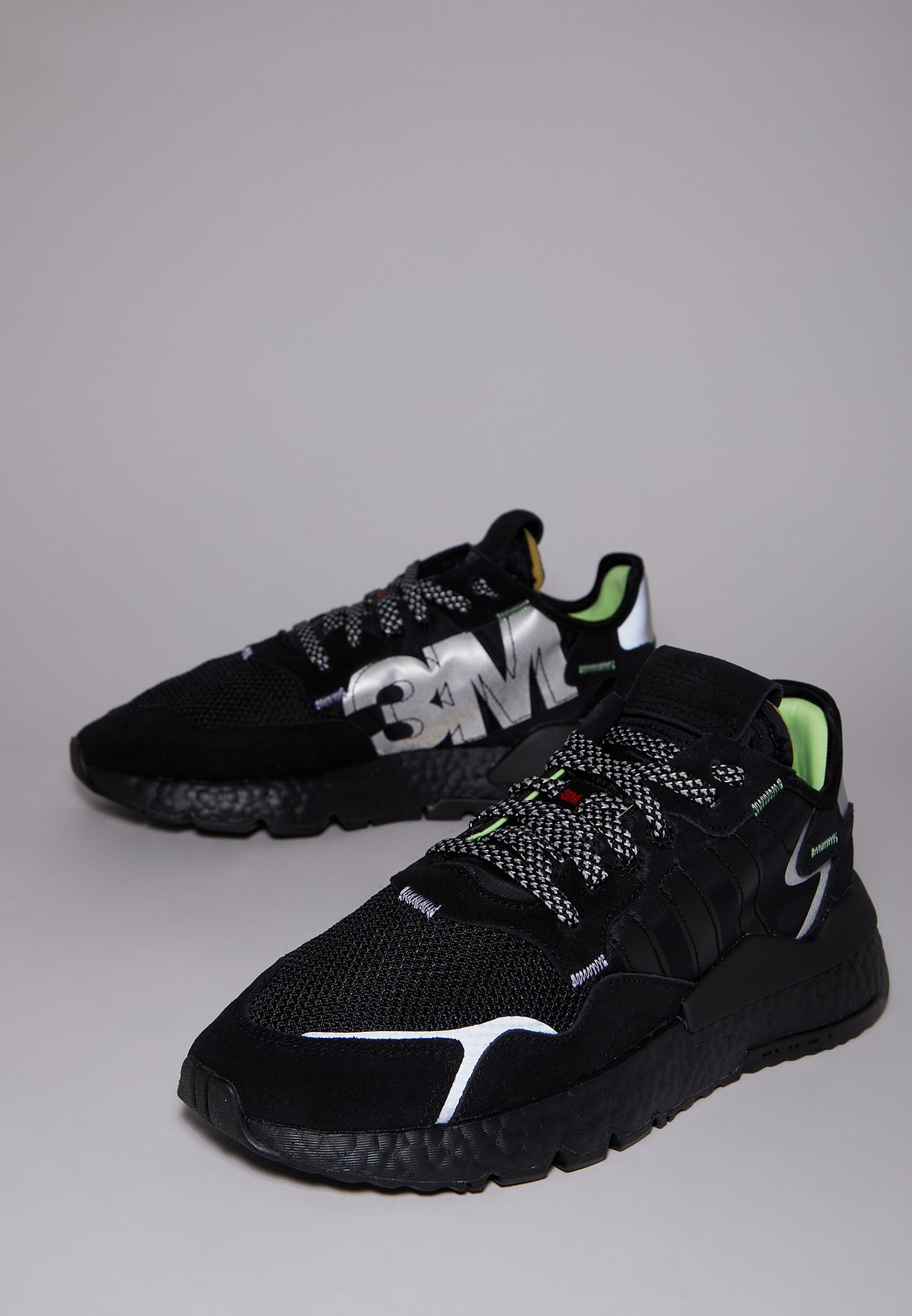 adidas black nite jogger shoes