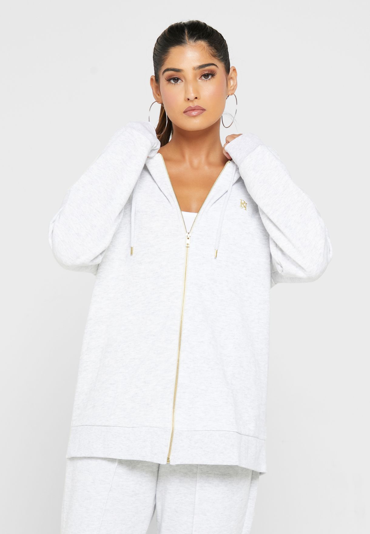 river island zip hoodie