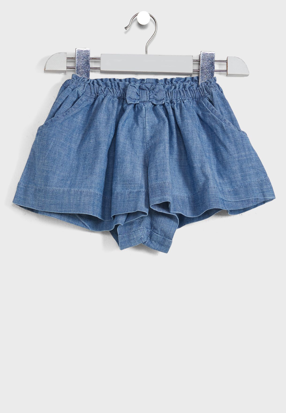Infant Bow Detail Denim Shorts