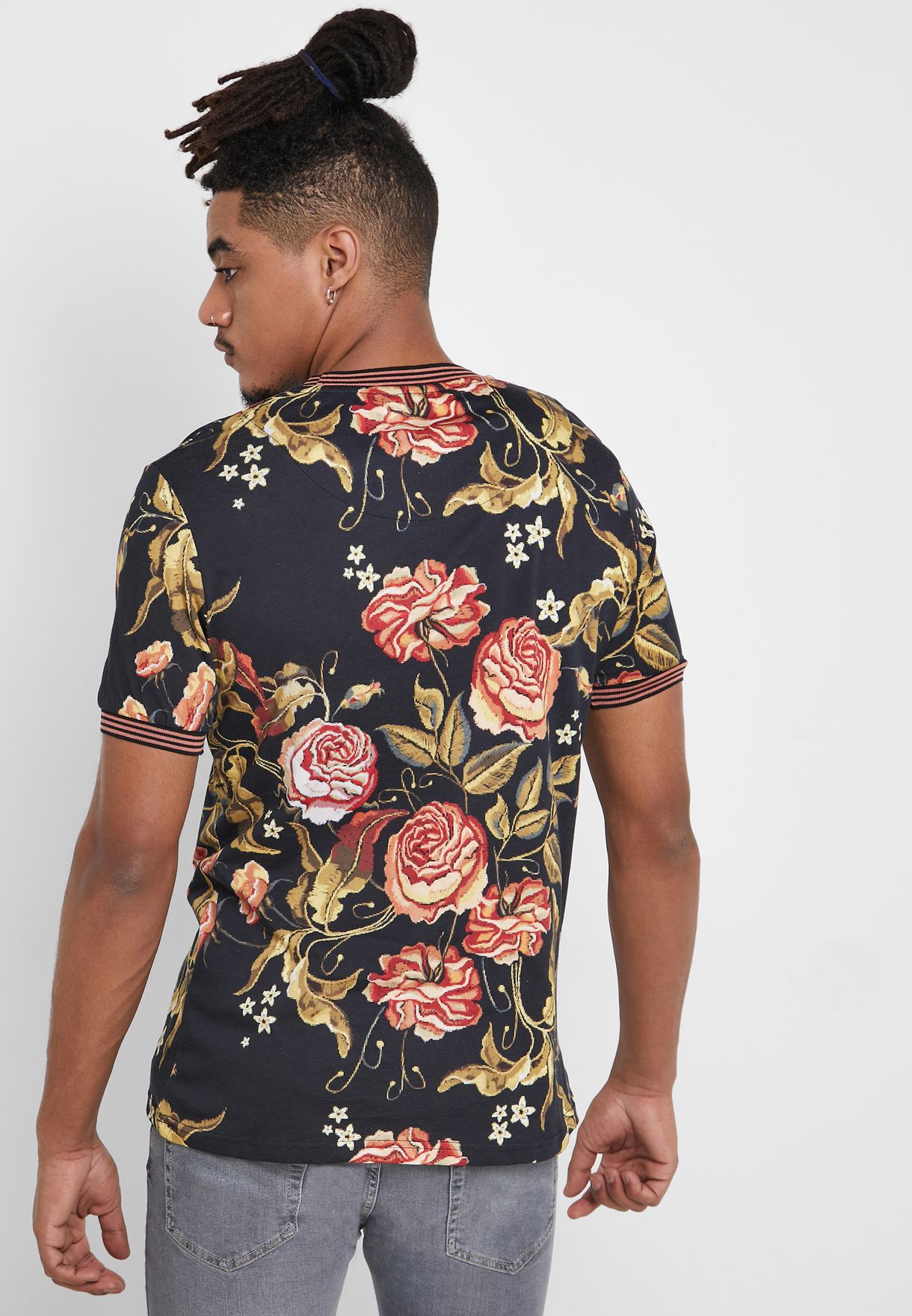 h&m floral tshirt