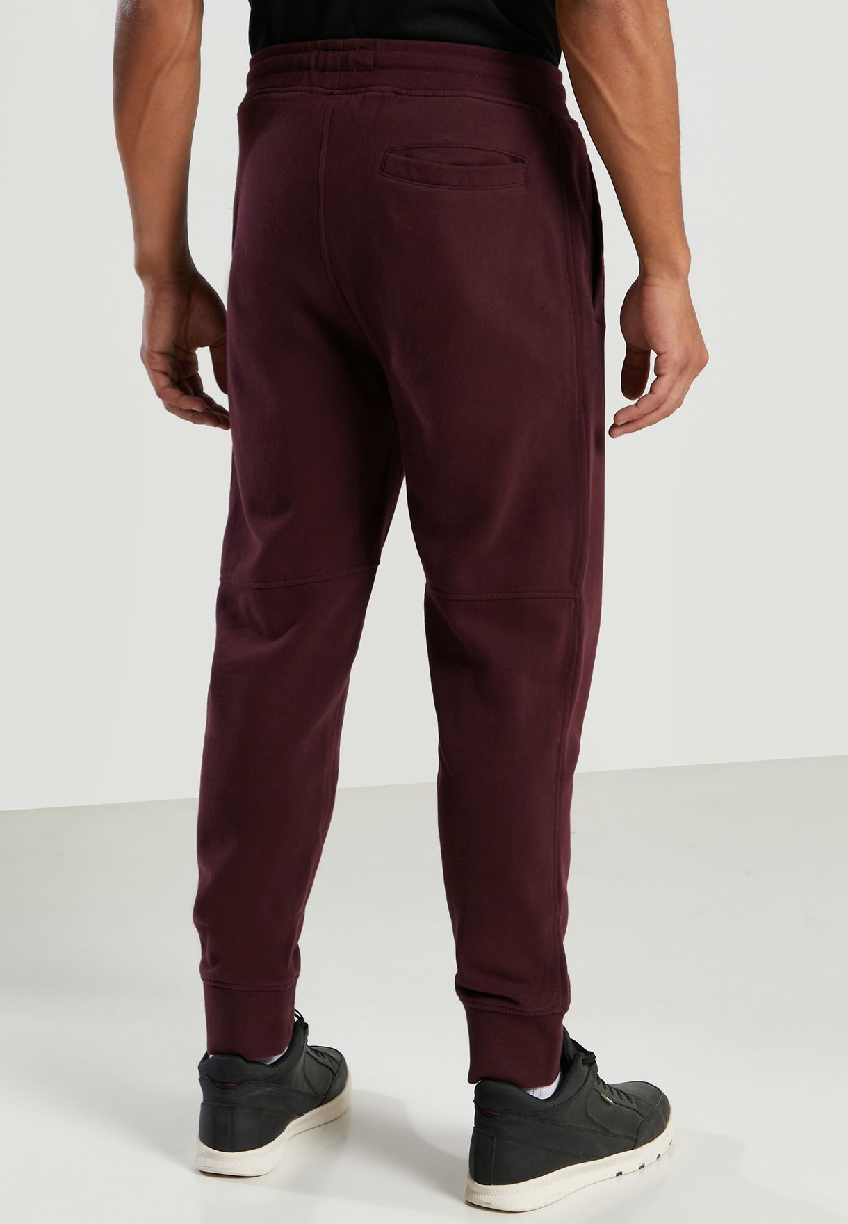 burgundy polo sweatpants