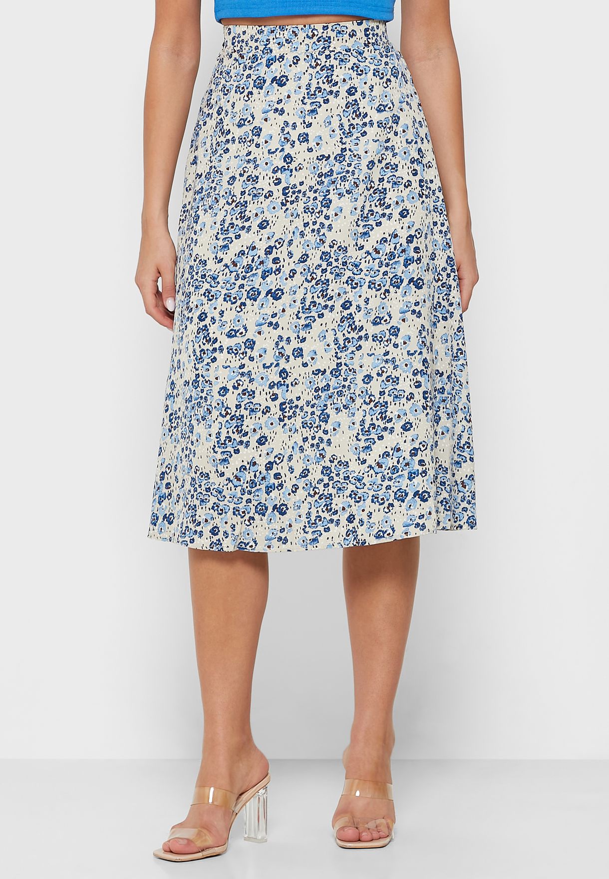 Floral Print Skirt
