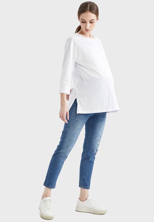 Women S Maternity Jeans 25 75 Off Buy Maternity Jeans For Women Online Manama Other Cities Bahrain Namshi