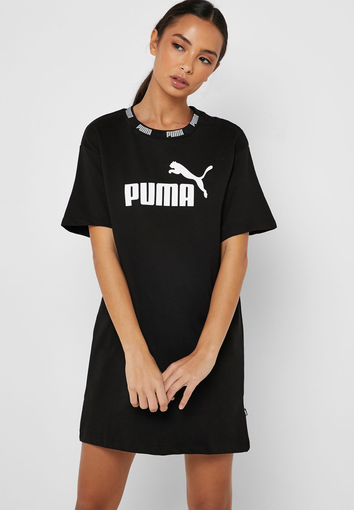 Buy PUMA black Amplified Sweat Dress 