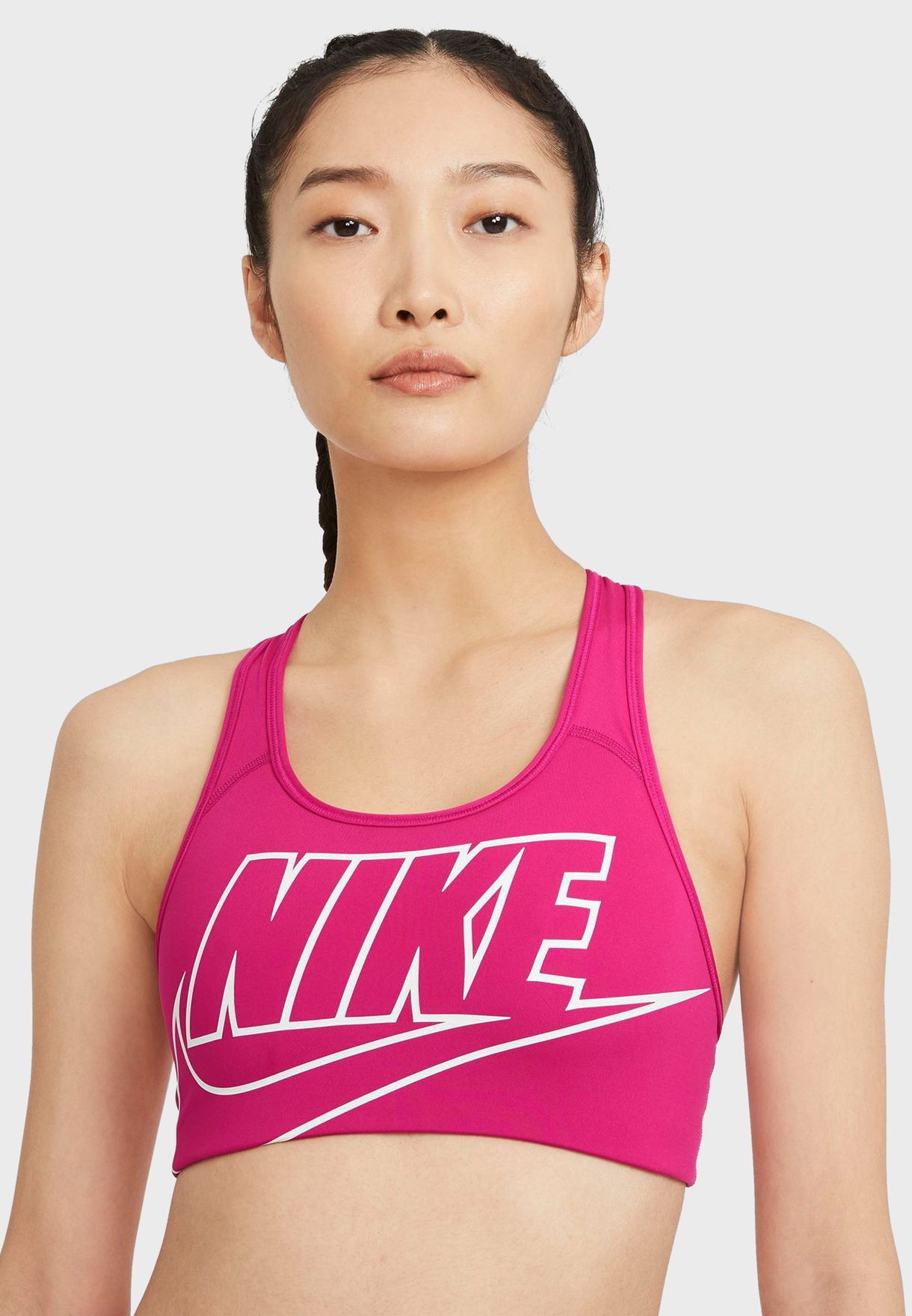 Buy Nike pink Swoosh Futura Bra for Kids in Dubai, Abu Dhabi