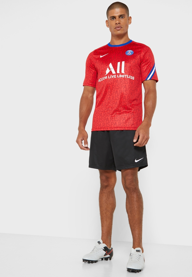 Paris Saint-Germain Nike Youth 2020 Breathe Pre-Match Jersey - Red