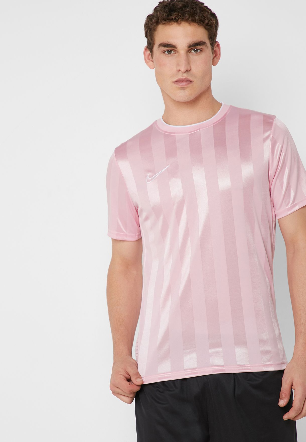 Buy Nike pink Breathe Academy T-Shirt 