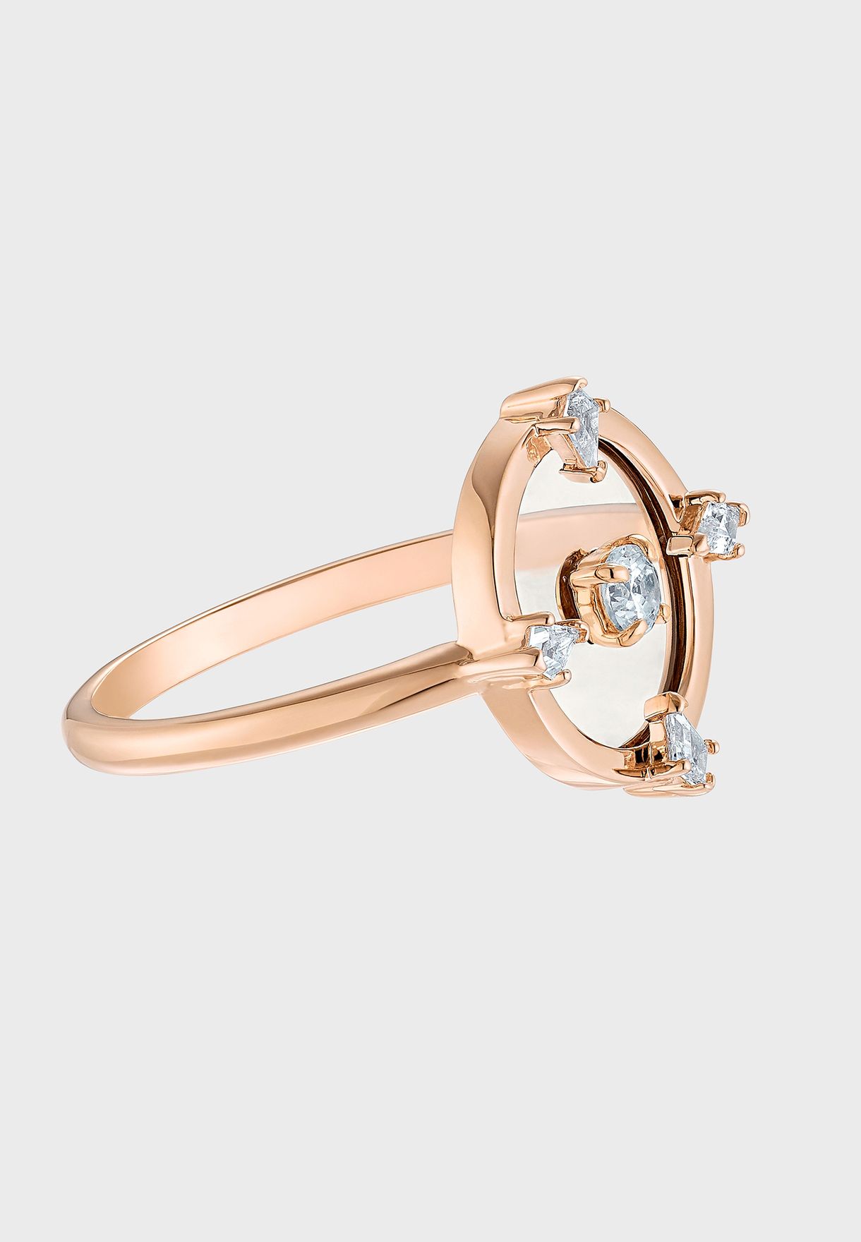 Buy Swarovski rosegold North Glass Ring for Women in MENA, Worldwide
