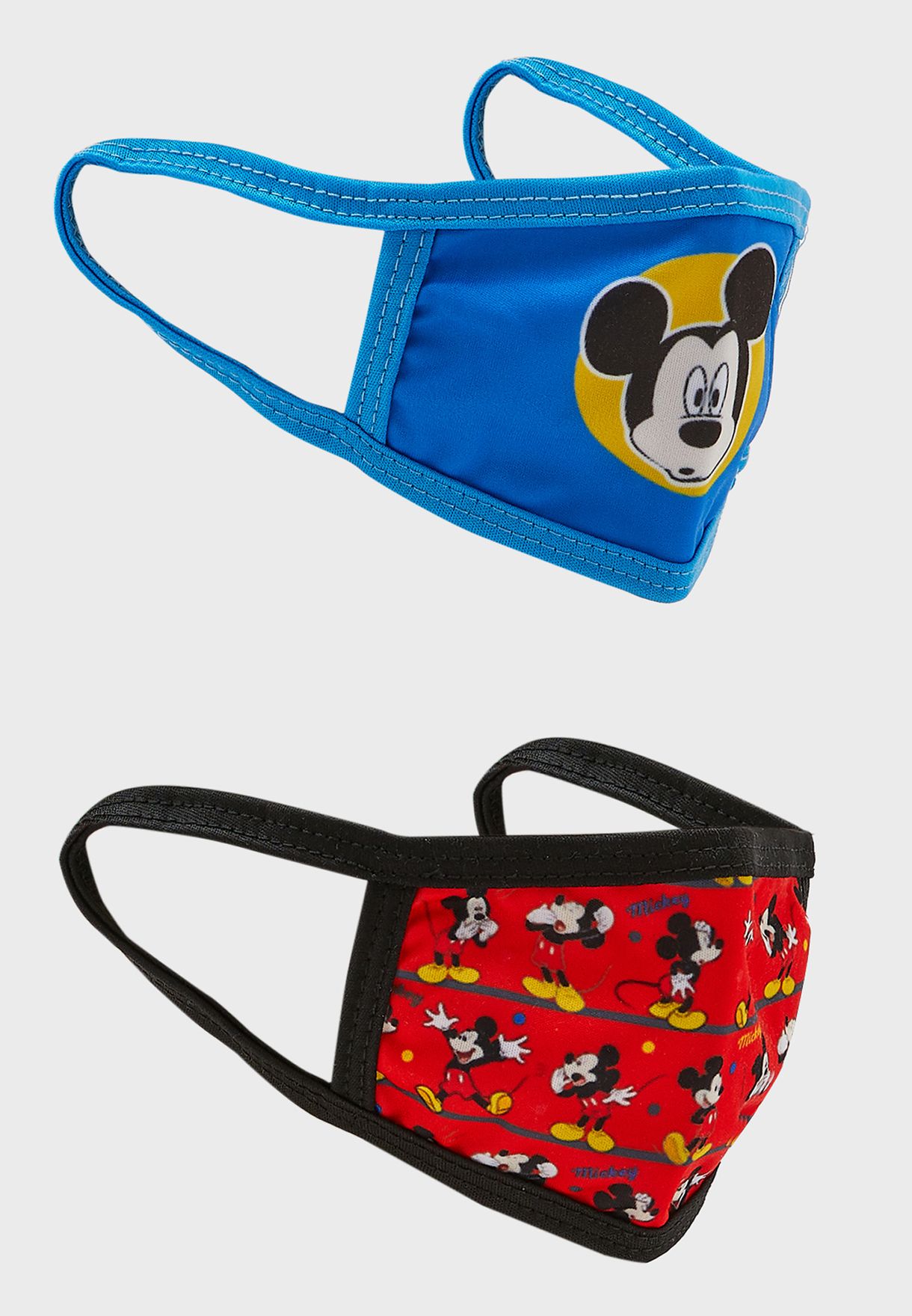 Kids 2 Pack Mickey Mouse Print  Mask
