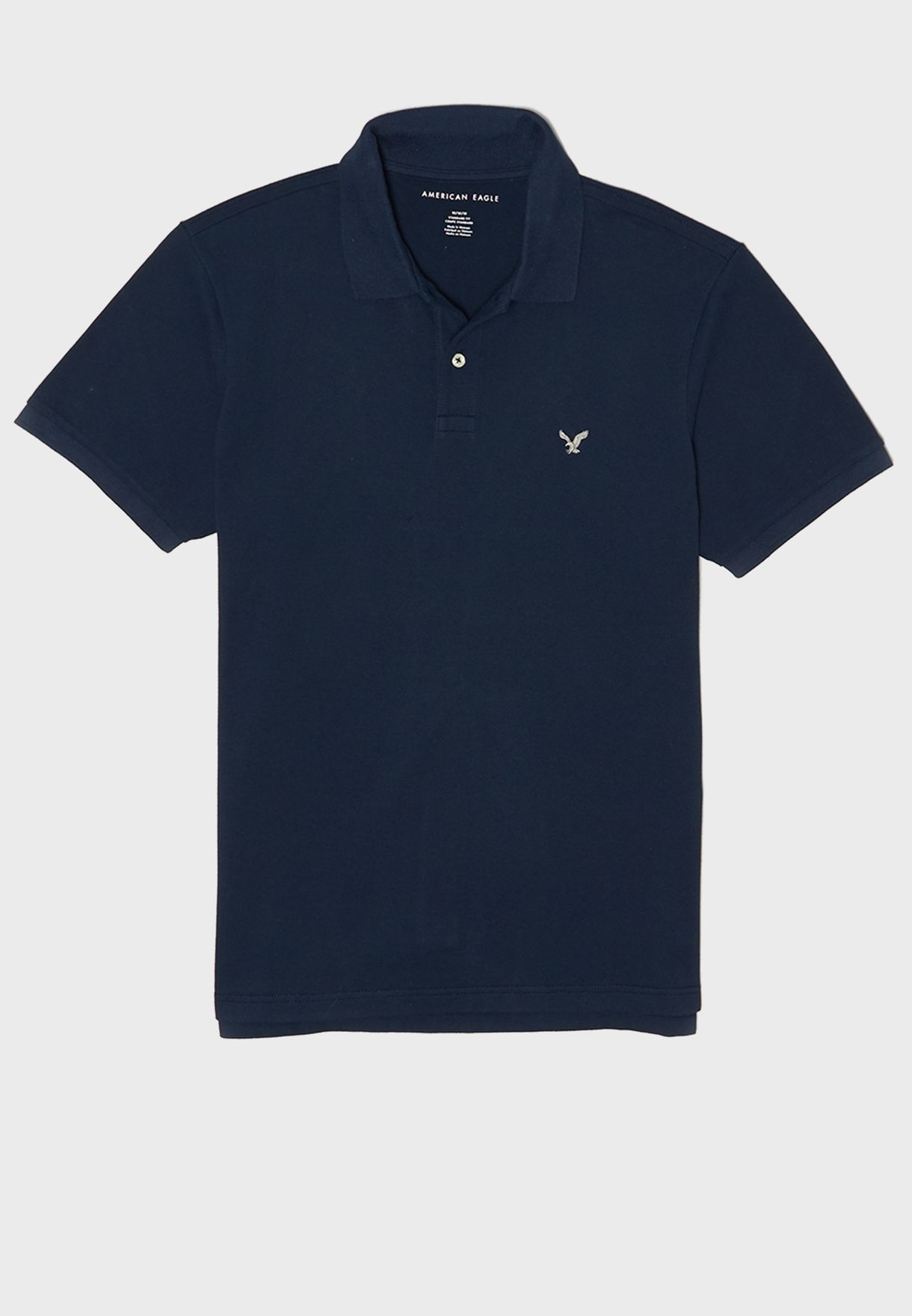 Buy American Eagle navy Essential Pique Polo for Men in MENA, Worldwide
