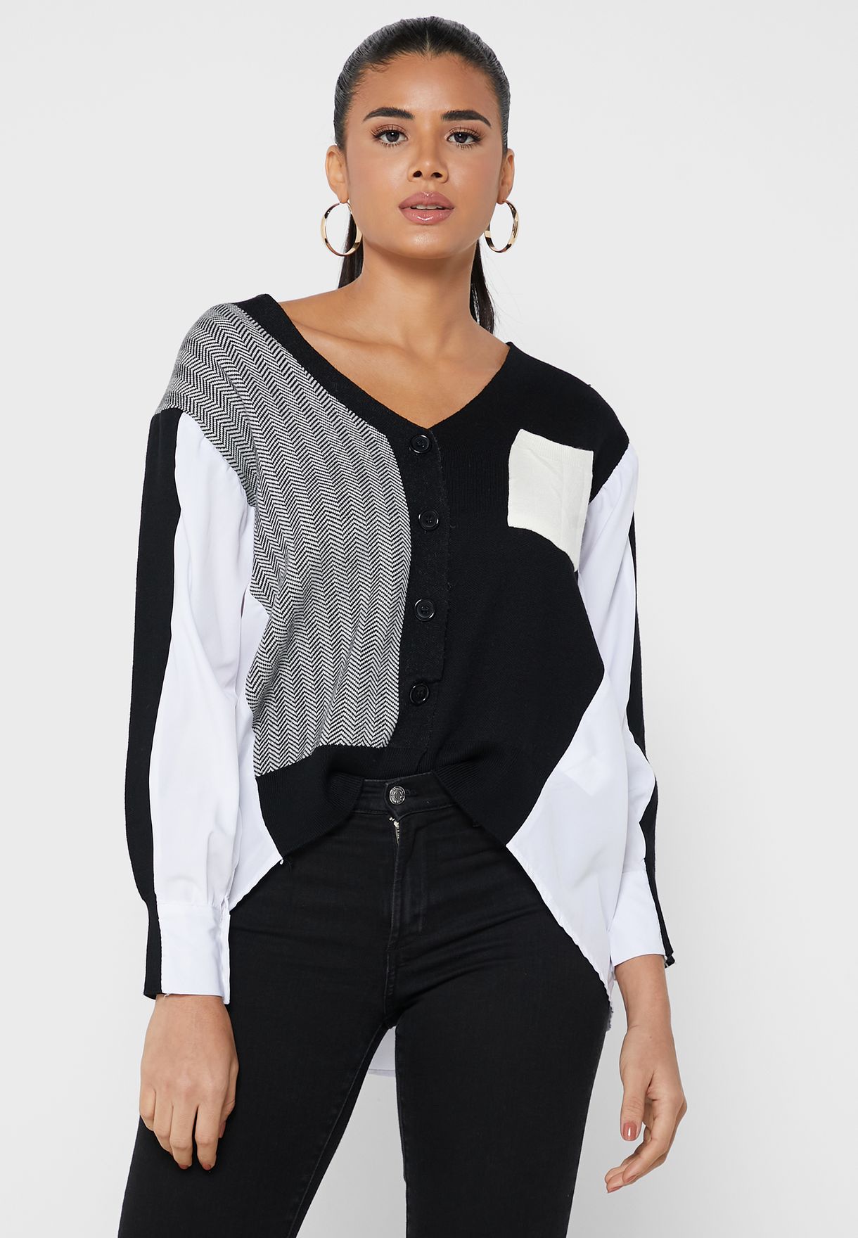Button Down Knitted Cardigan