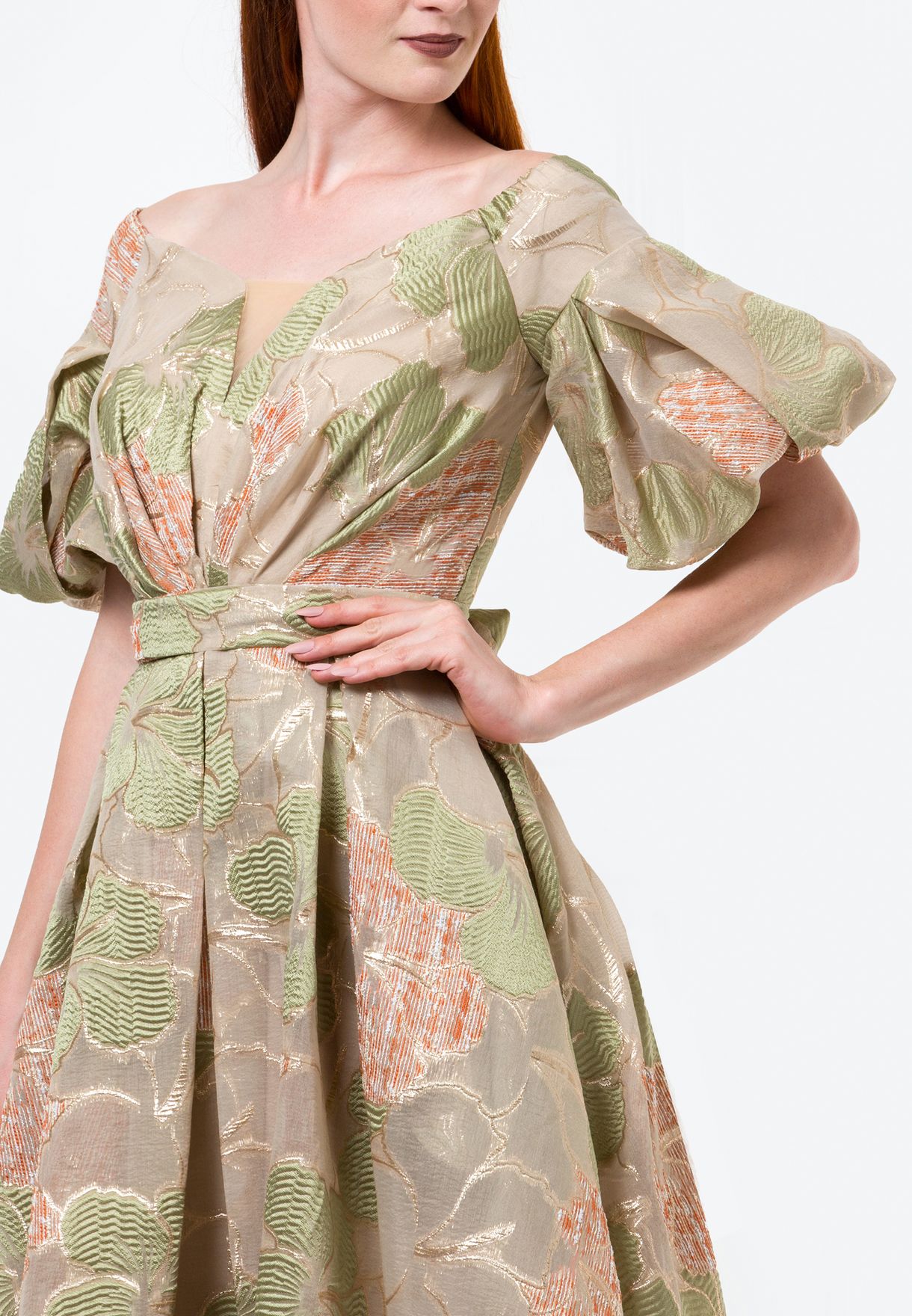 organza jacquard dress