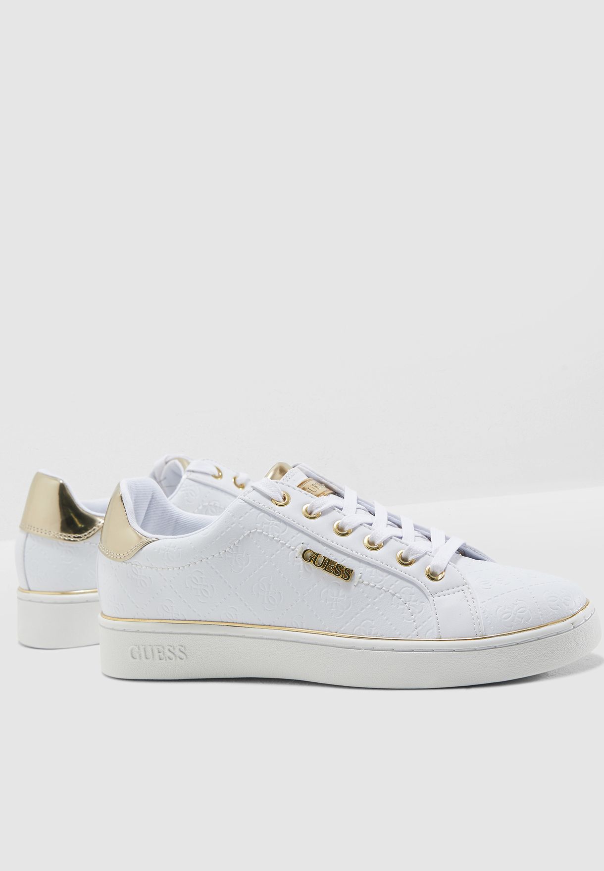 Buy Guess white Beckie Nappa Low Top 