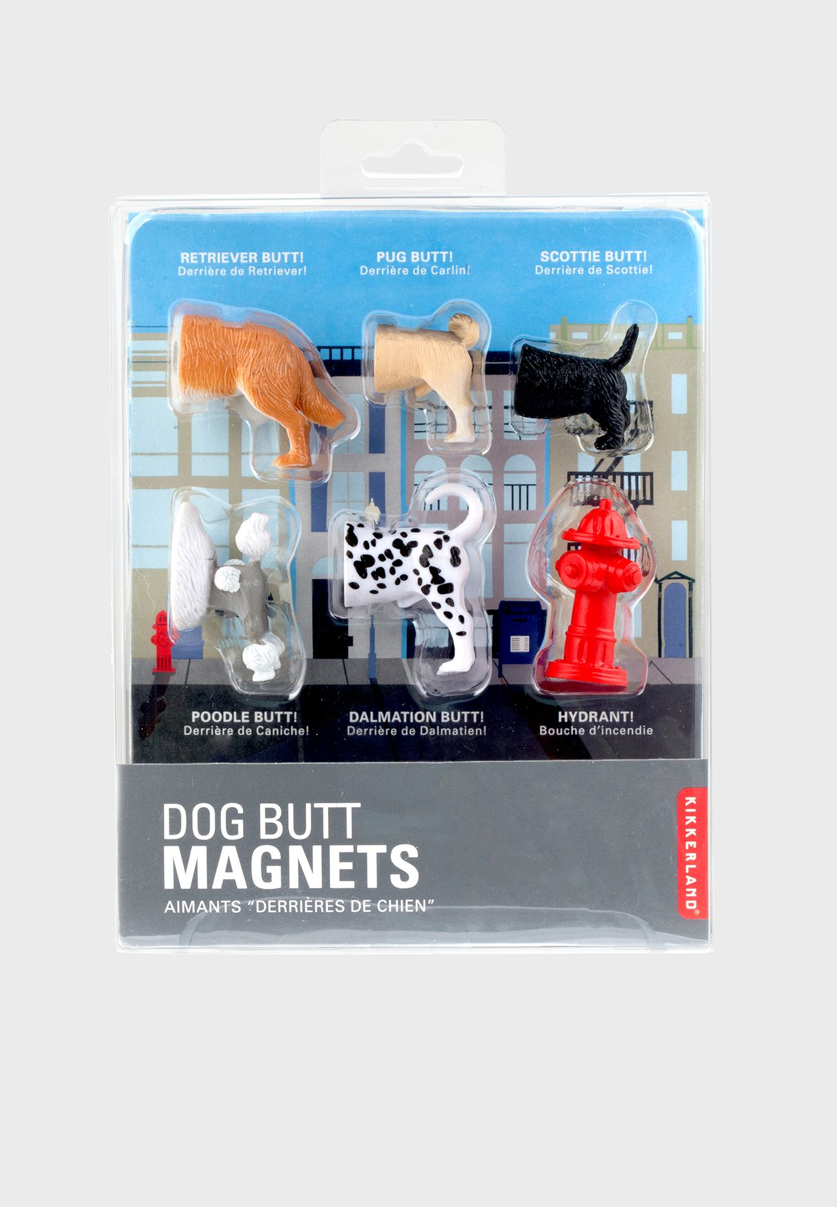 Set of 6 Dog Butt Magnets