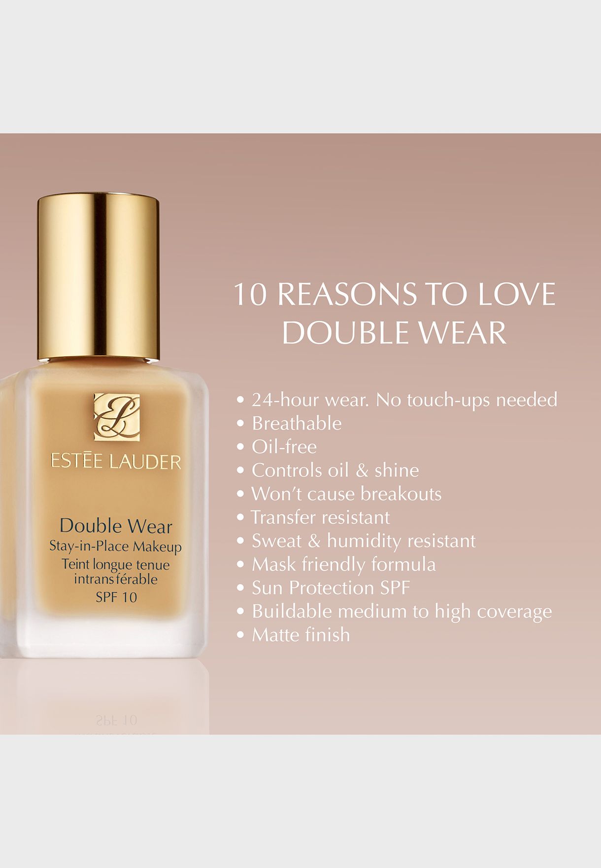 Double Wear Stay In Place Foundation-Ivory