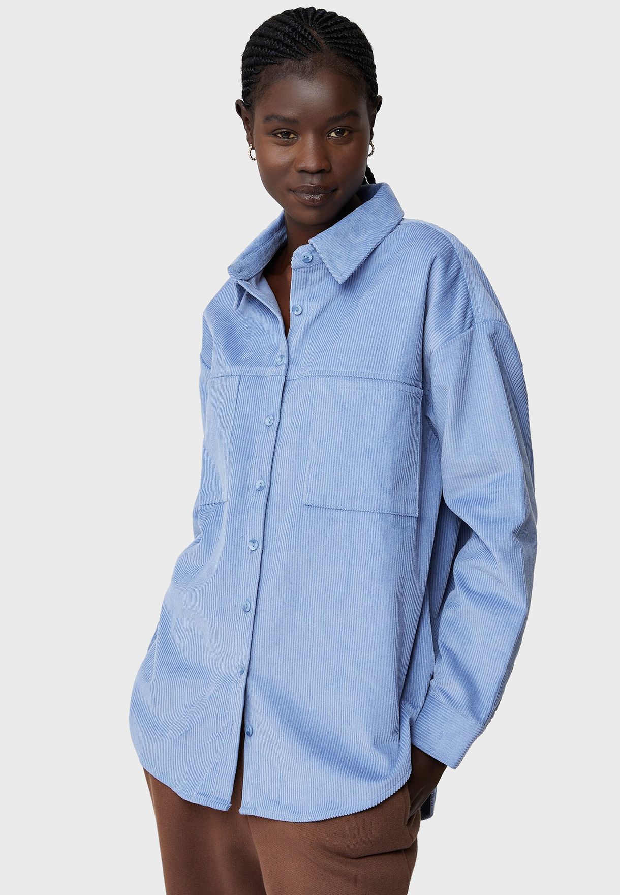 Lightweight Cord Shacket