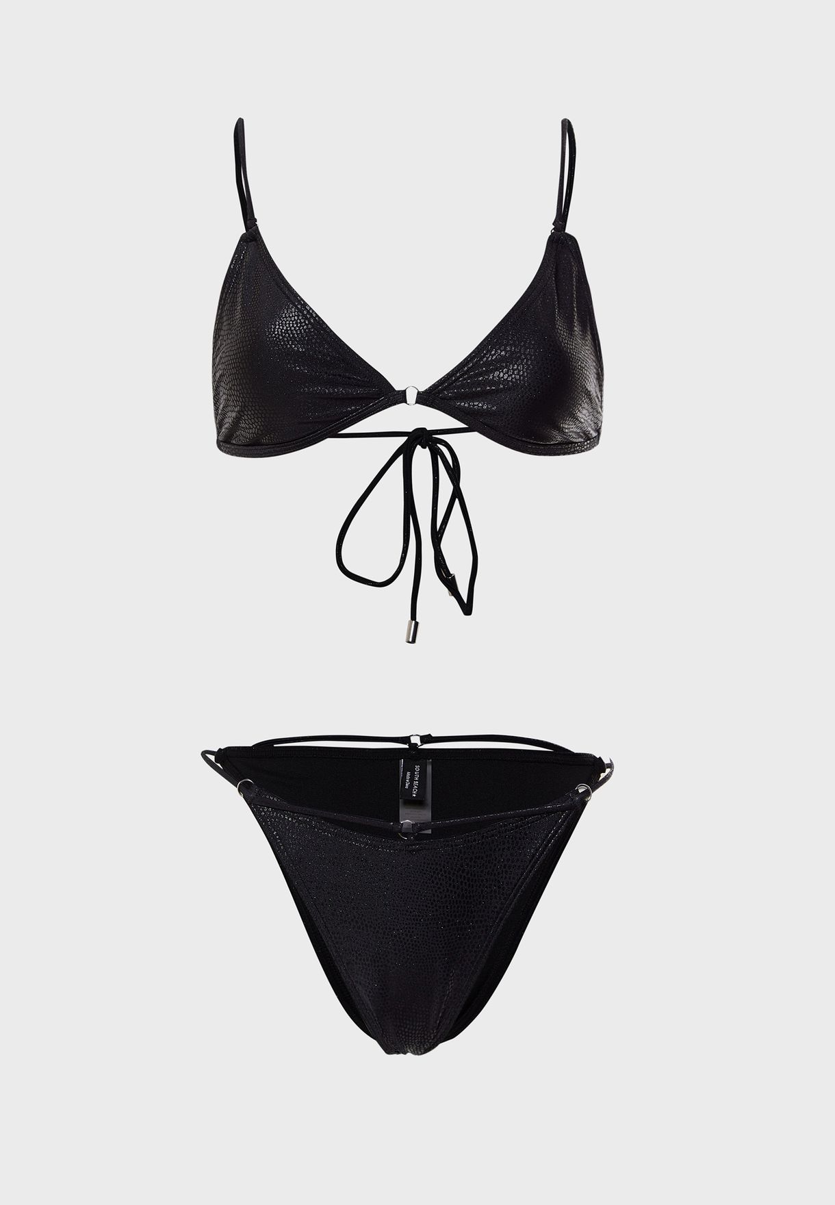 black triangle bikini set