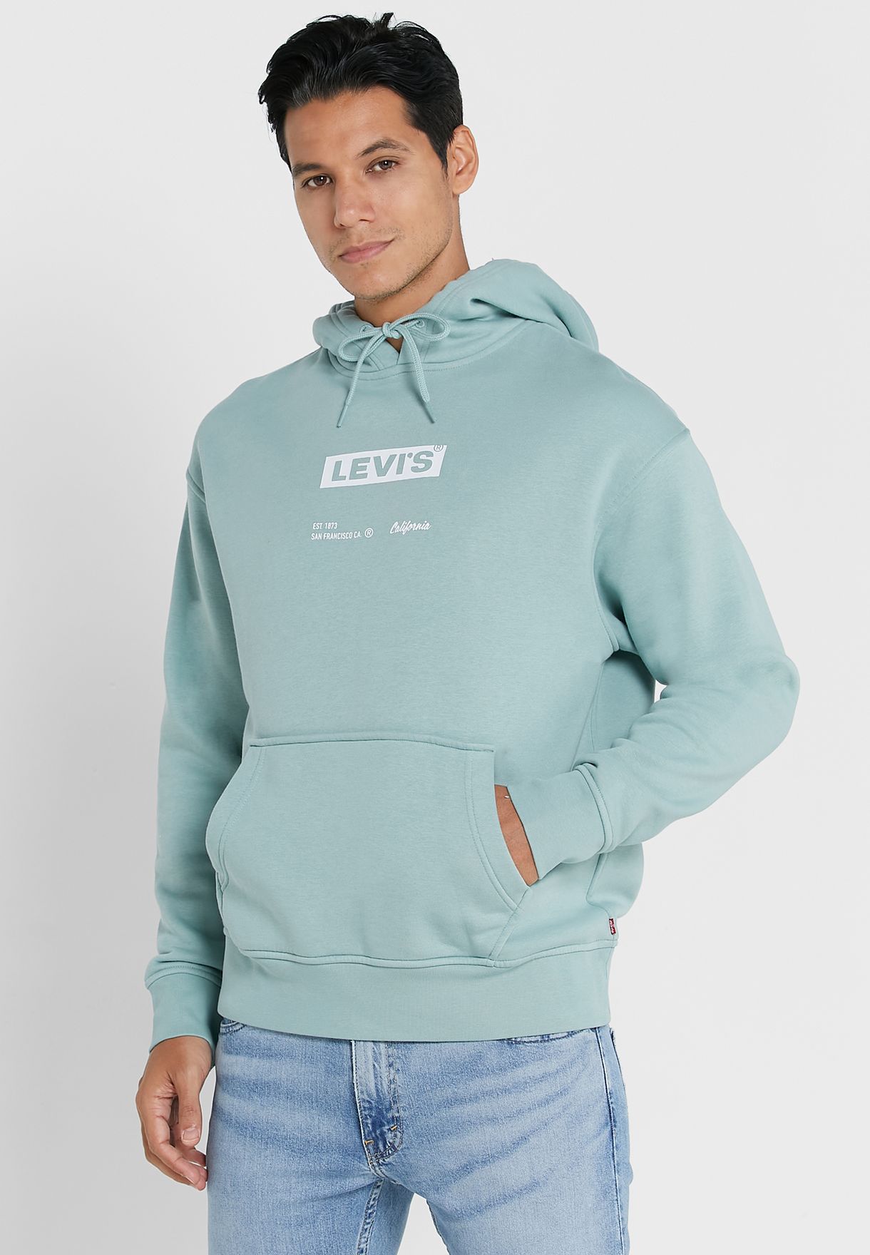 Buy Levis green Logo Graphic Hoodie for Men in MENA, Worldwide