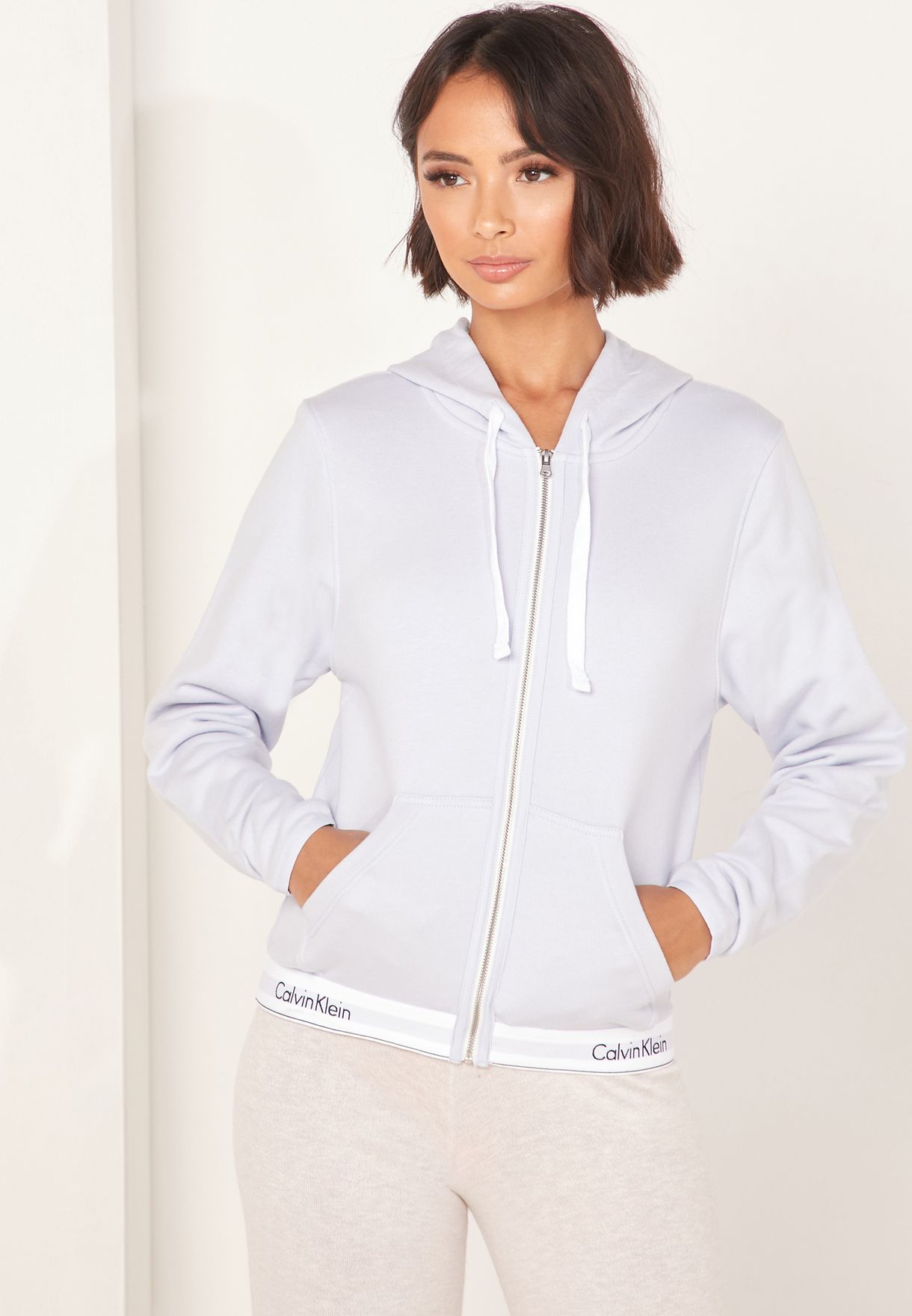 women's calvin klein zip up hoodie