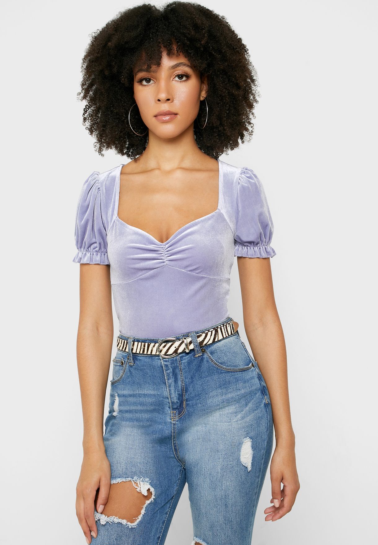 puff sleeve top forever 21