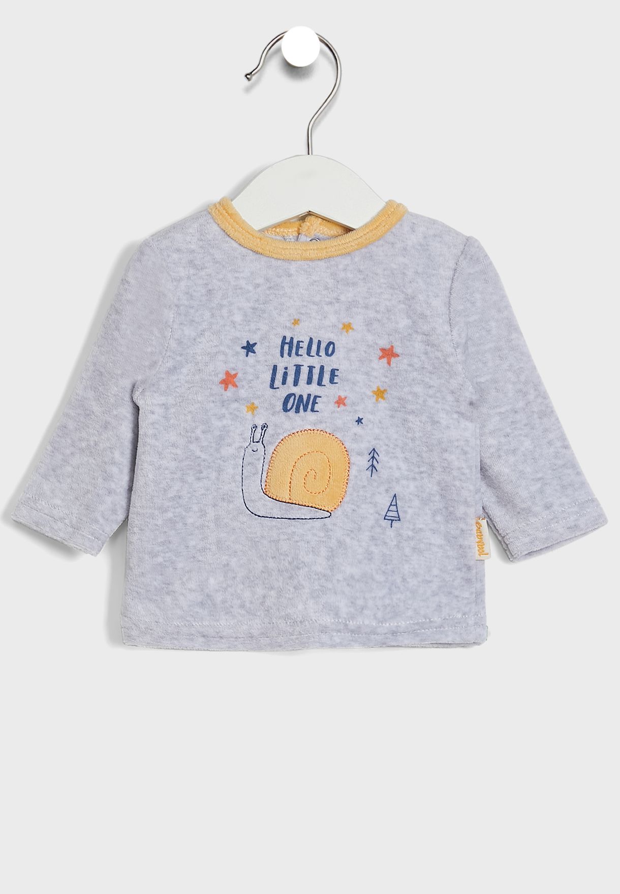 Infant Printed T-Shirt & Footed Sweatpants Set