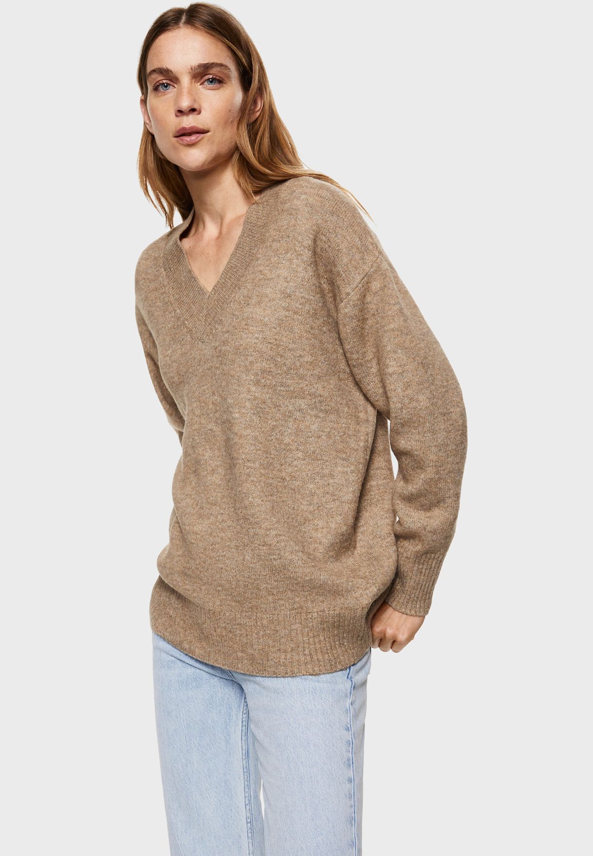 V-Neck Knitted Sweater